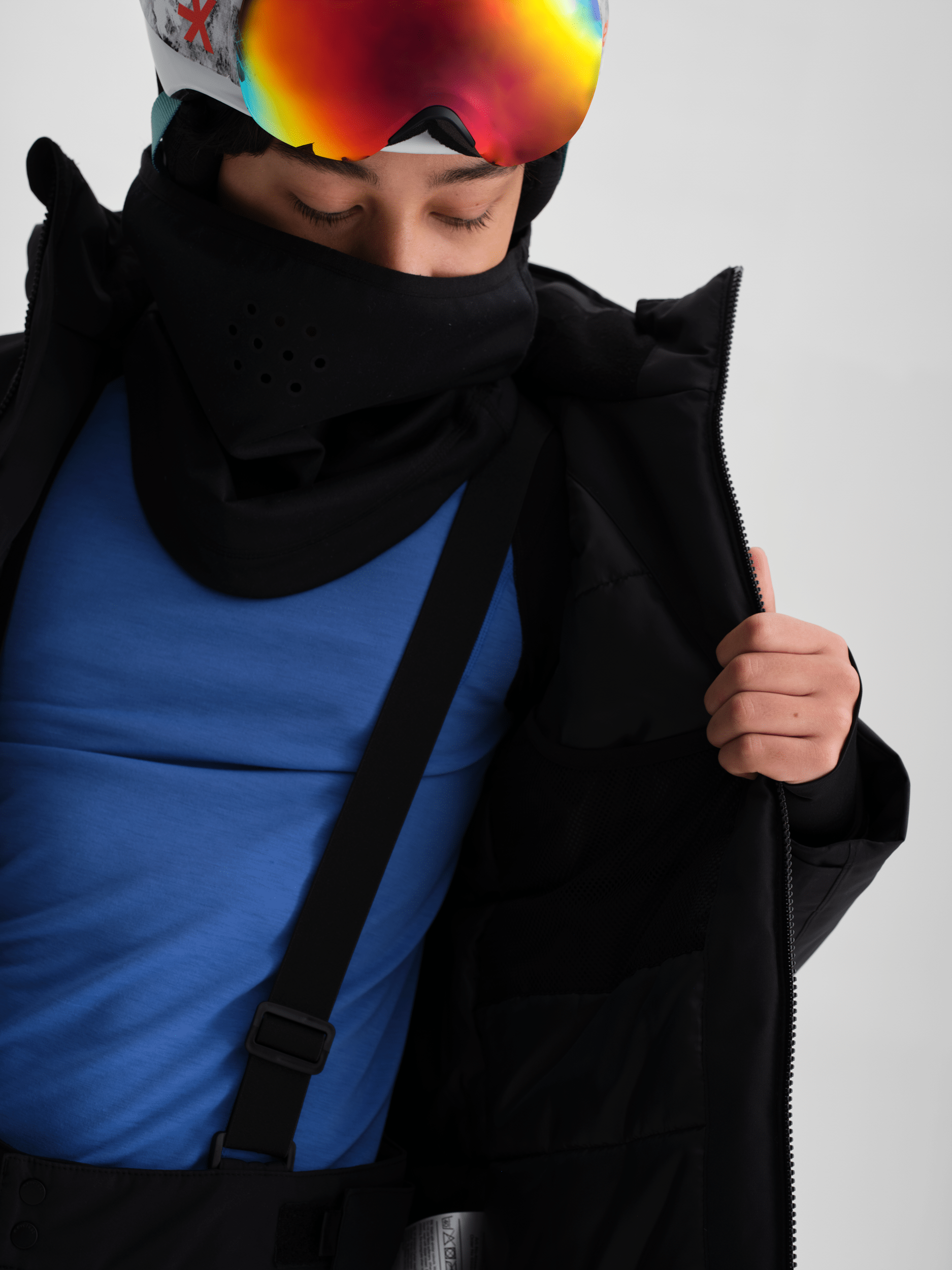 SNOW JACKET BLACK Everest Ski & Snowboard Jacket