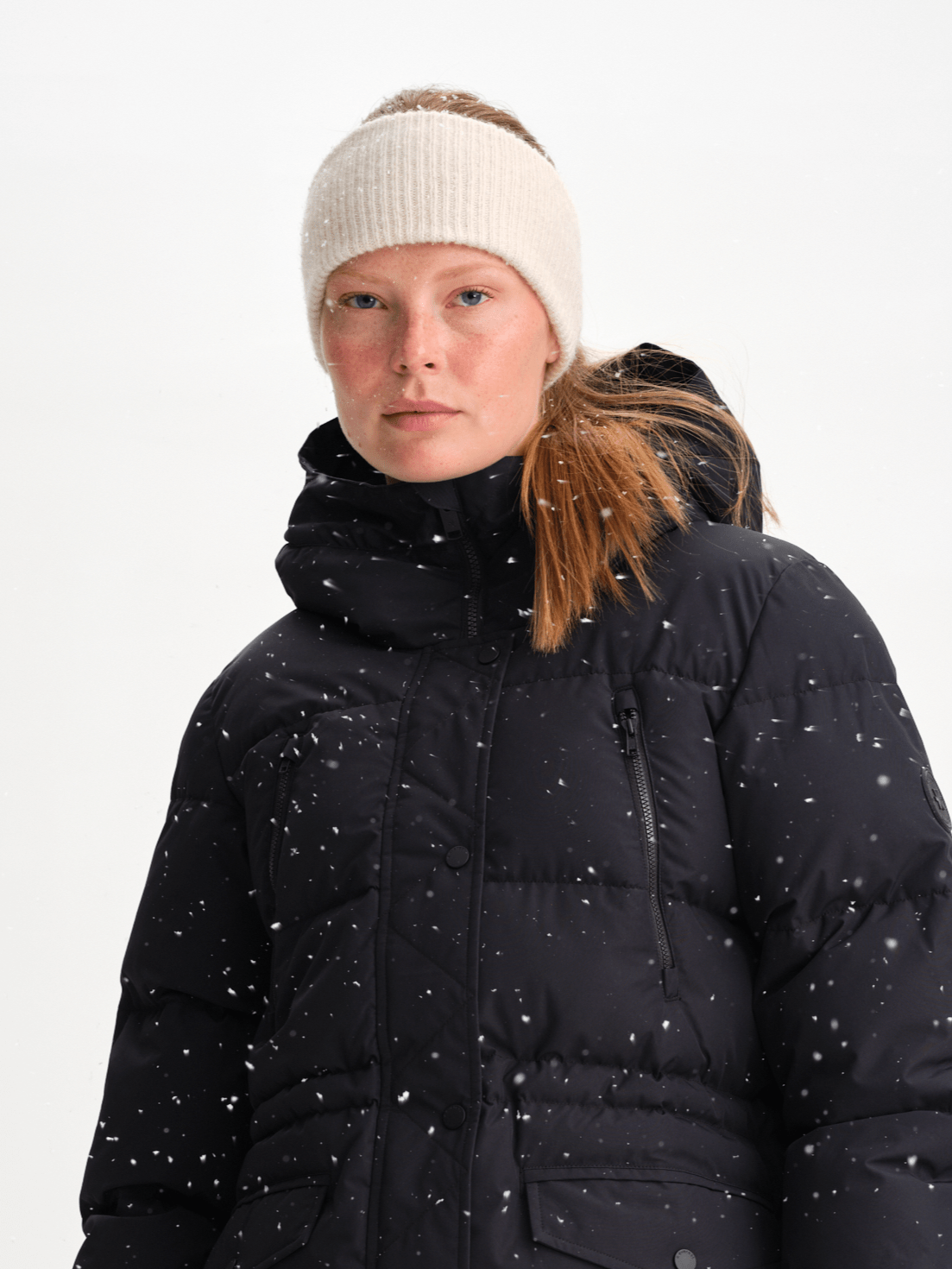 WARM PARKA SCHWARZ Damen Everest Gepolsterter Parka