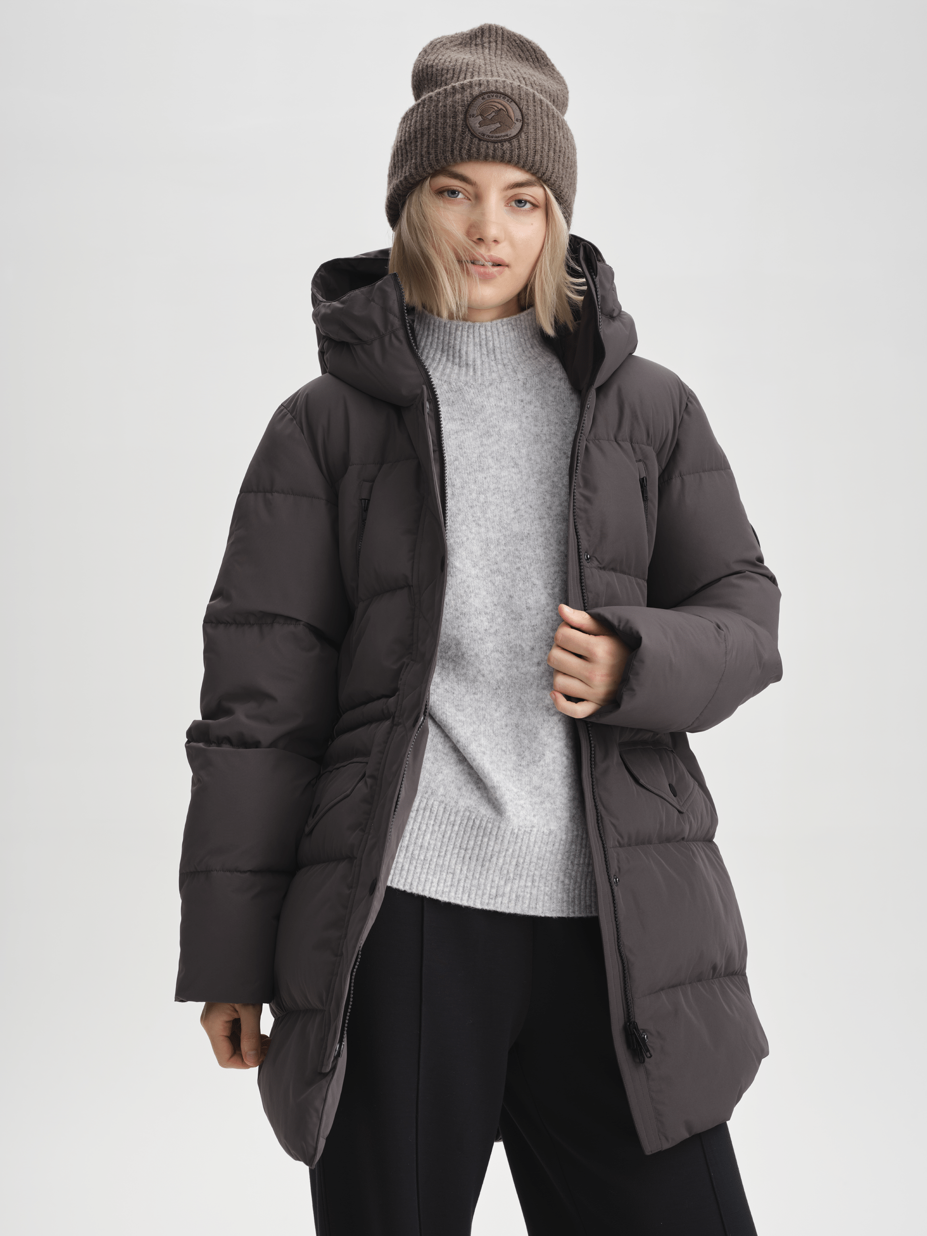 WARM PARKA PLUM SLATE Everest Gepolsterter Parka