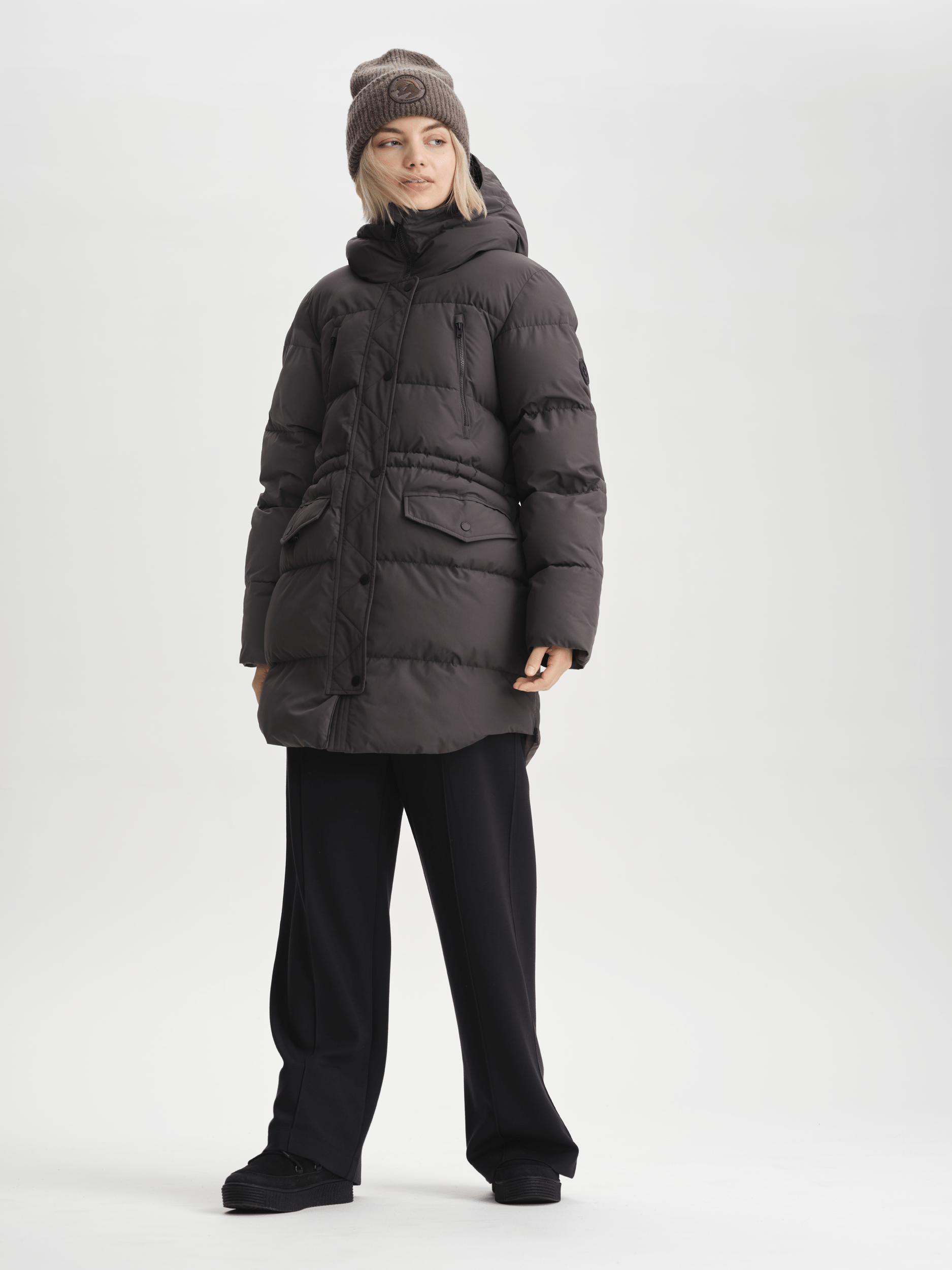 WARM PARKA PLUM SLATE Everest Gepolsterter Parka