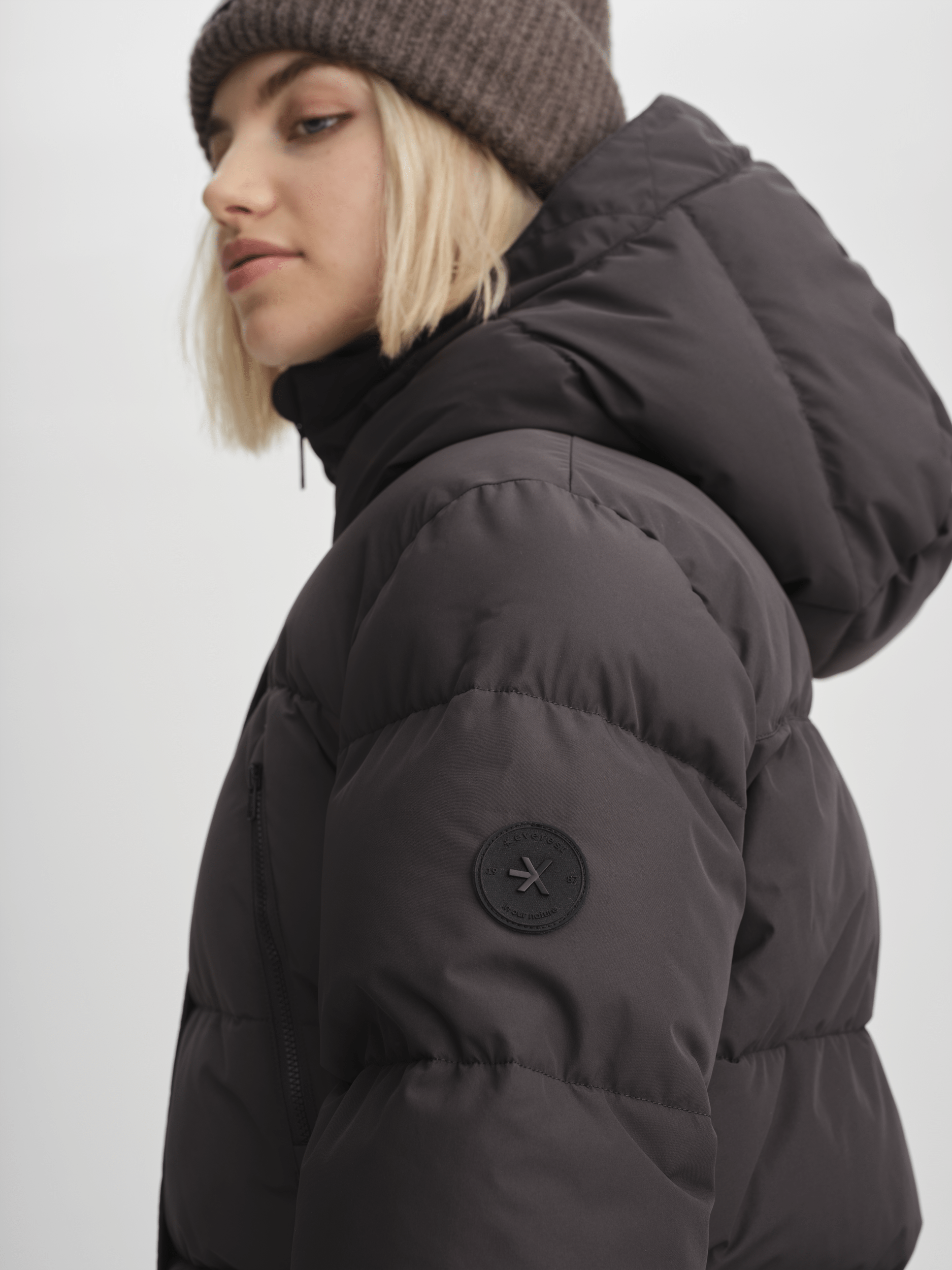 WARM PARKA PLUM SLATE Everest Padded Parka