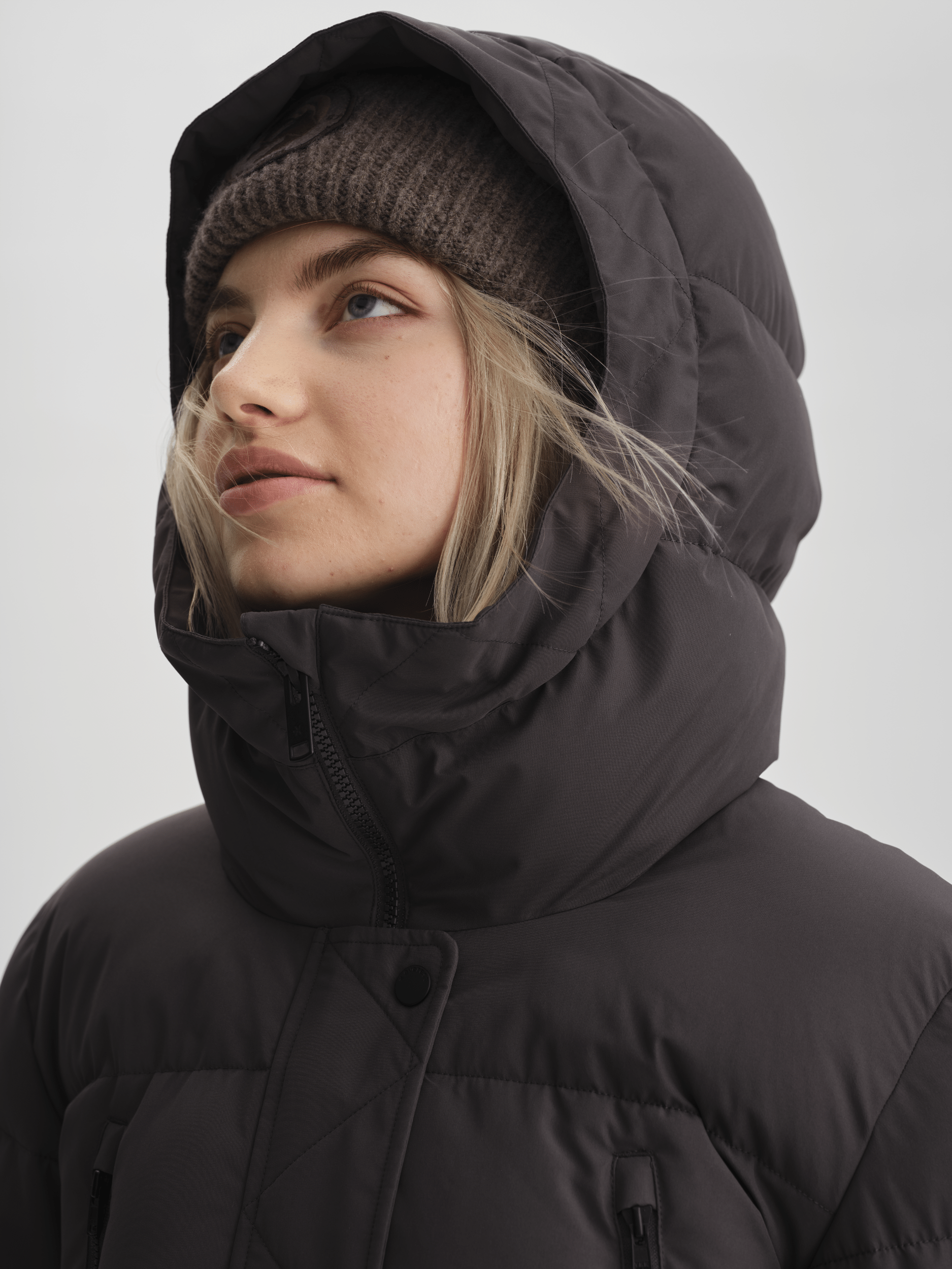 WARM PARKA PLUM SLATE Everest Padded Parka