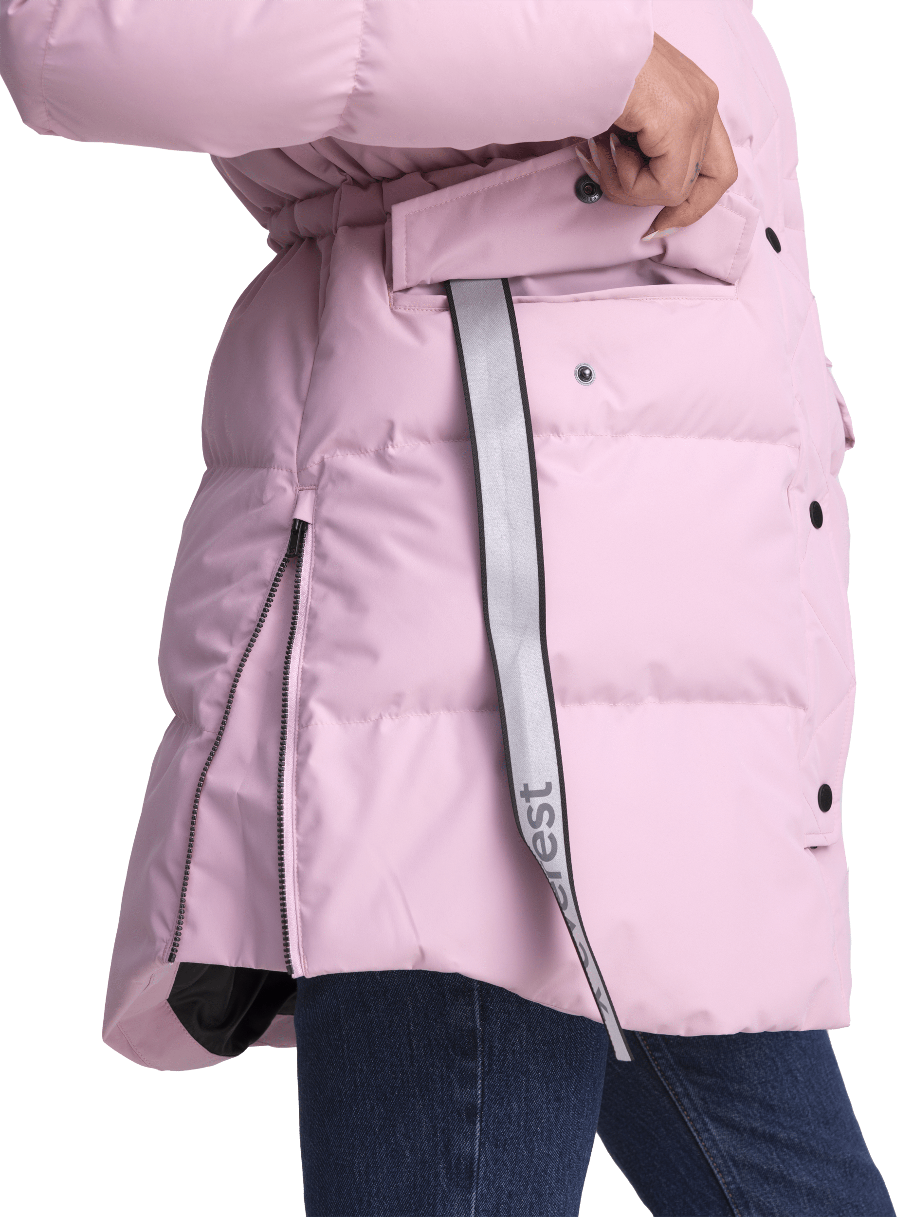 CIEPŁA PARKA BLOSSOM PINK Everest Pikowana parka