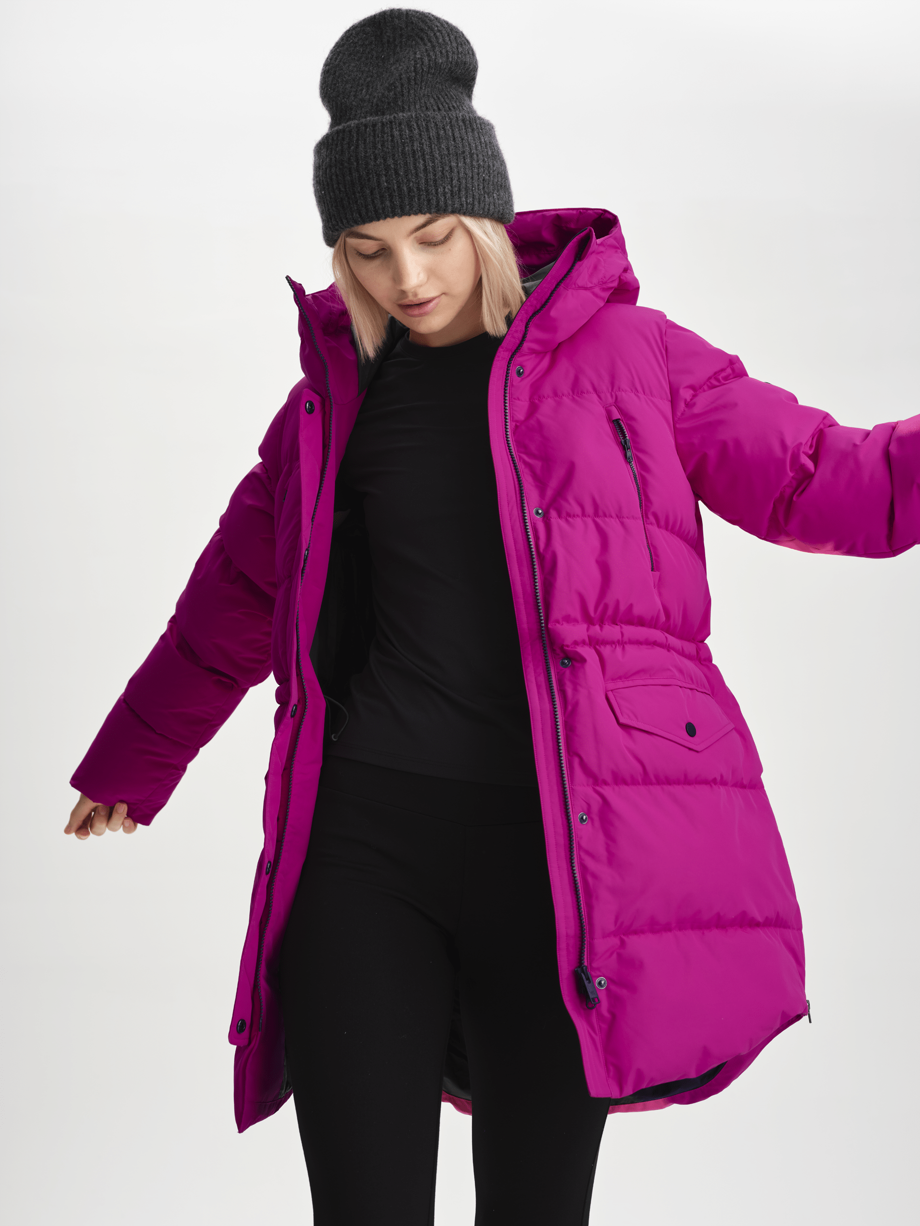 WARM PARKA BRIGHT FUCHSIA Everest Gepolsterte Parka