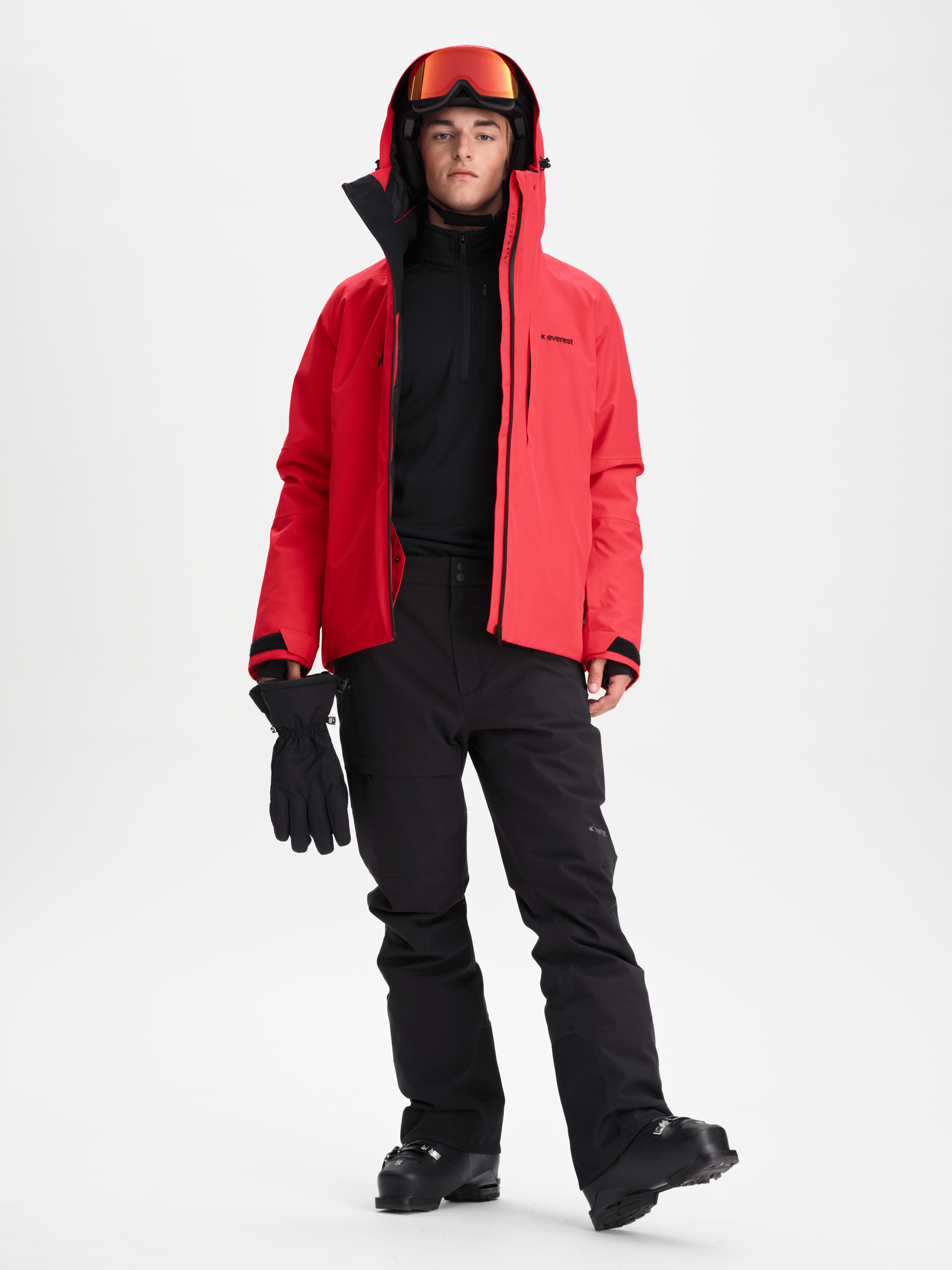 SLIM SOFTSHELLHOSE SCHWARZ Everest Ski- & Snowboardhose