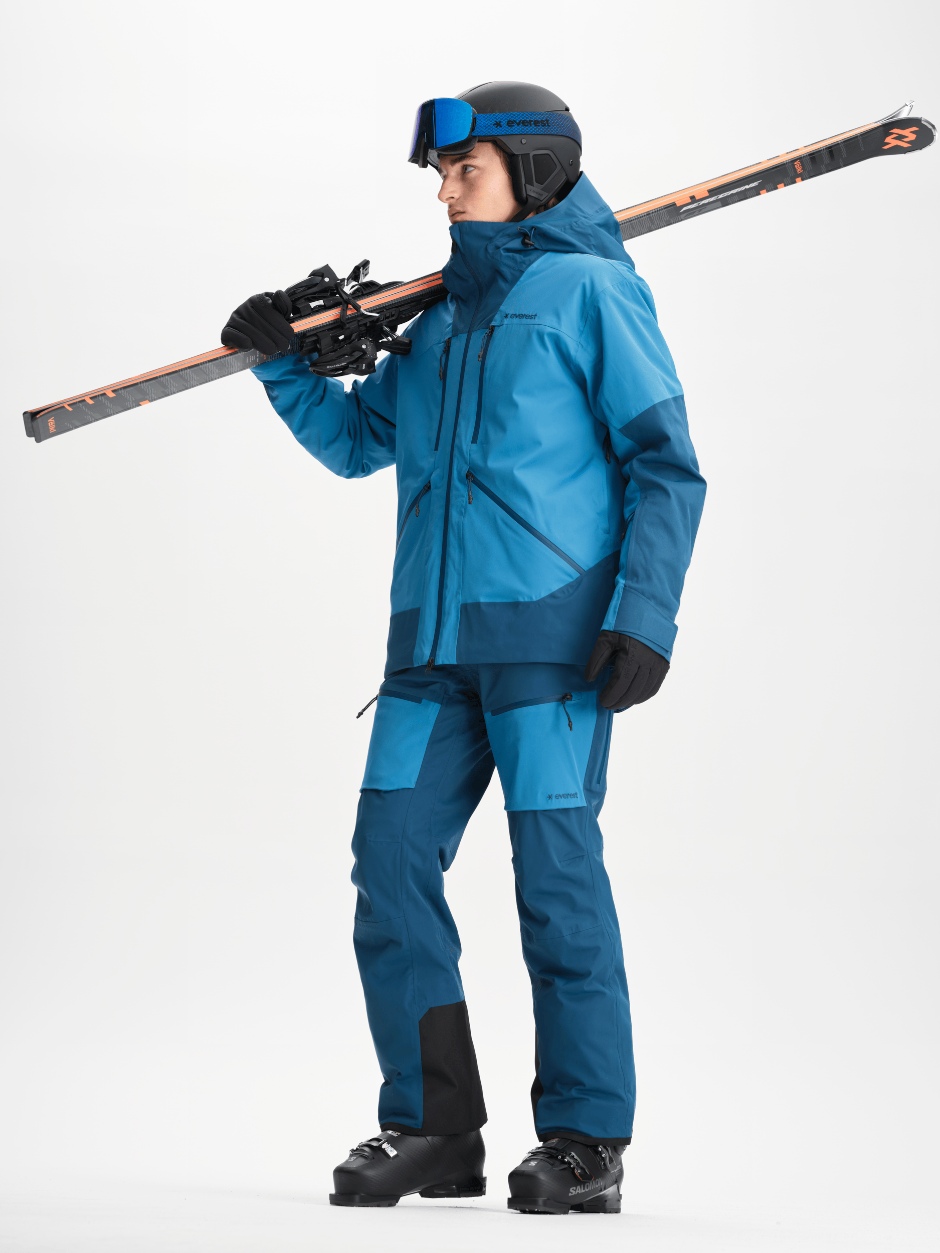 ALPINE JACKEN GLACIER BLAU Herren Everest Ski- & Snowboardjacke