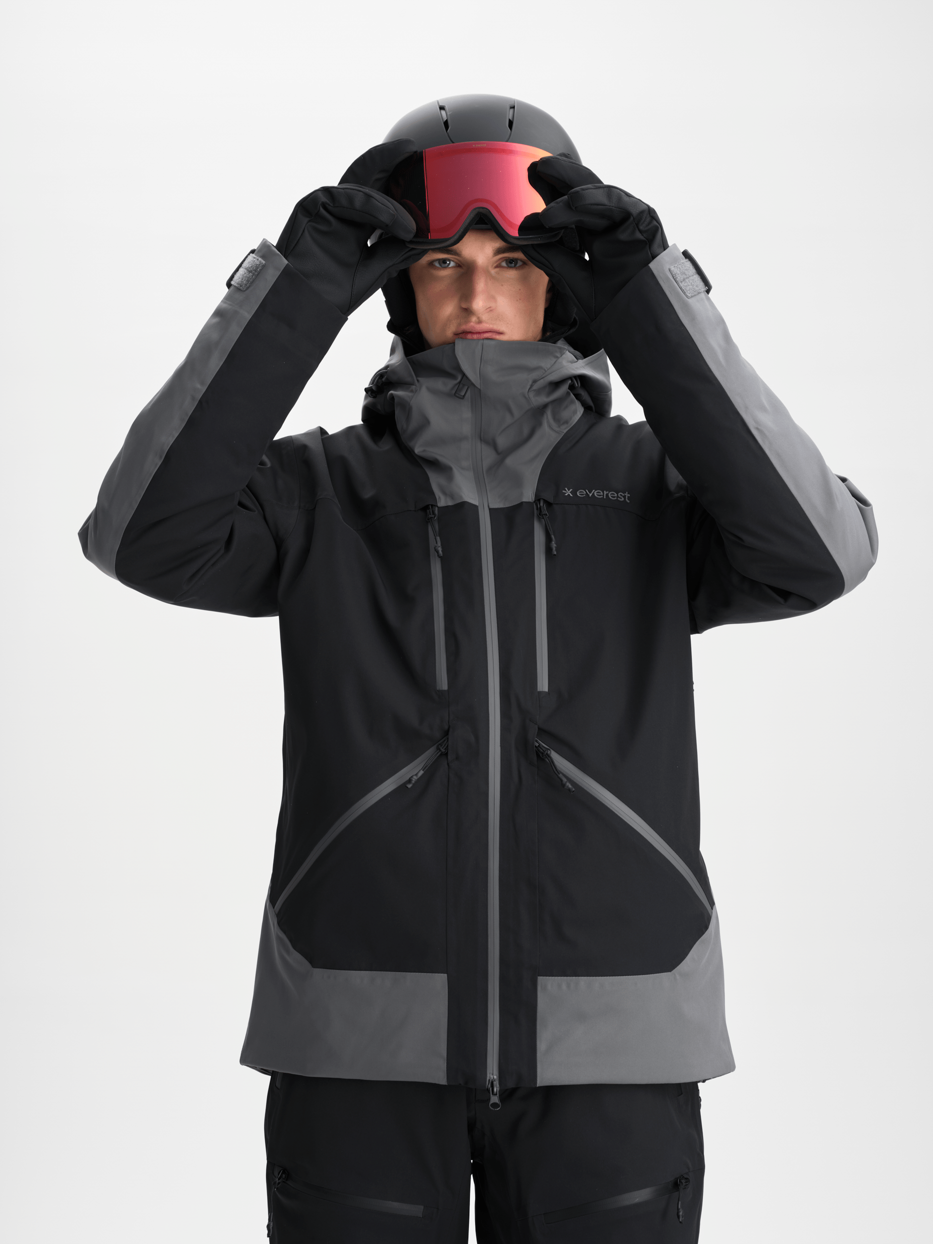 ALPINE JACKE SCHWARZ Herren Everest Ski- & Snowboardjacke