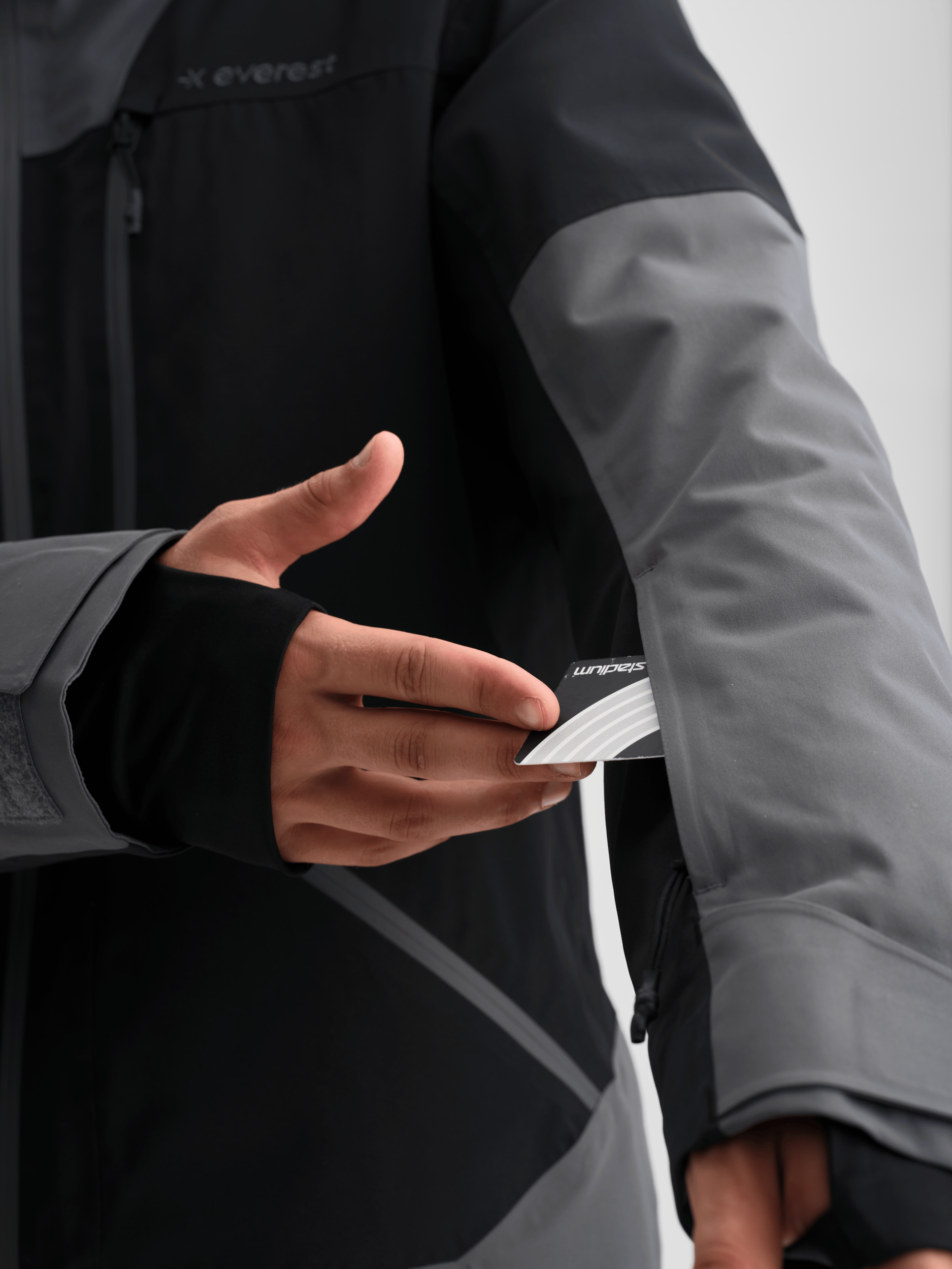 ALPINE KURTKA CZARNA MĘSKA Everest Kurtka narciarska i snowboardowa