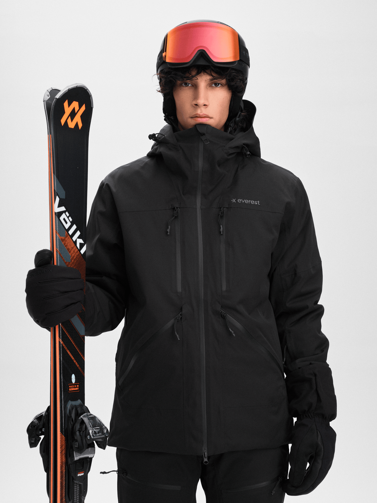 ALPINE JACKET 2.0 BLACK Everest Ski & Snowboard Jacket