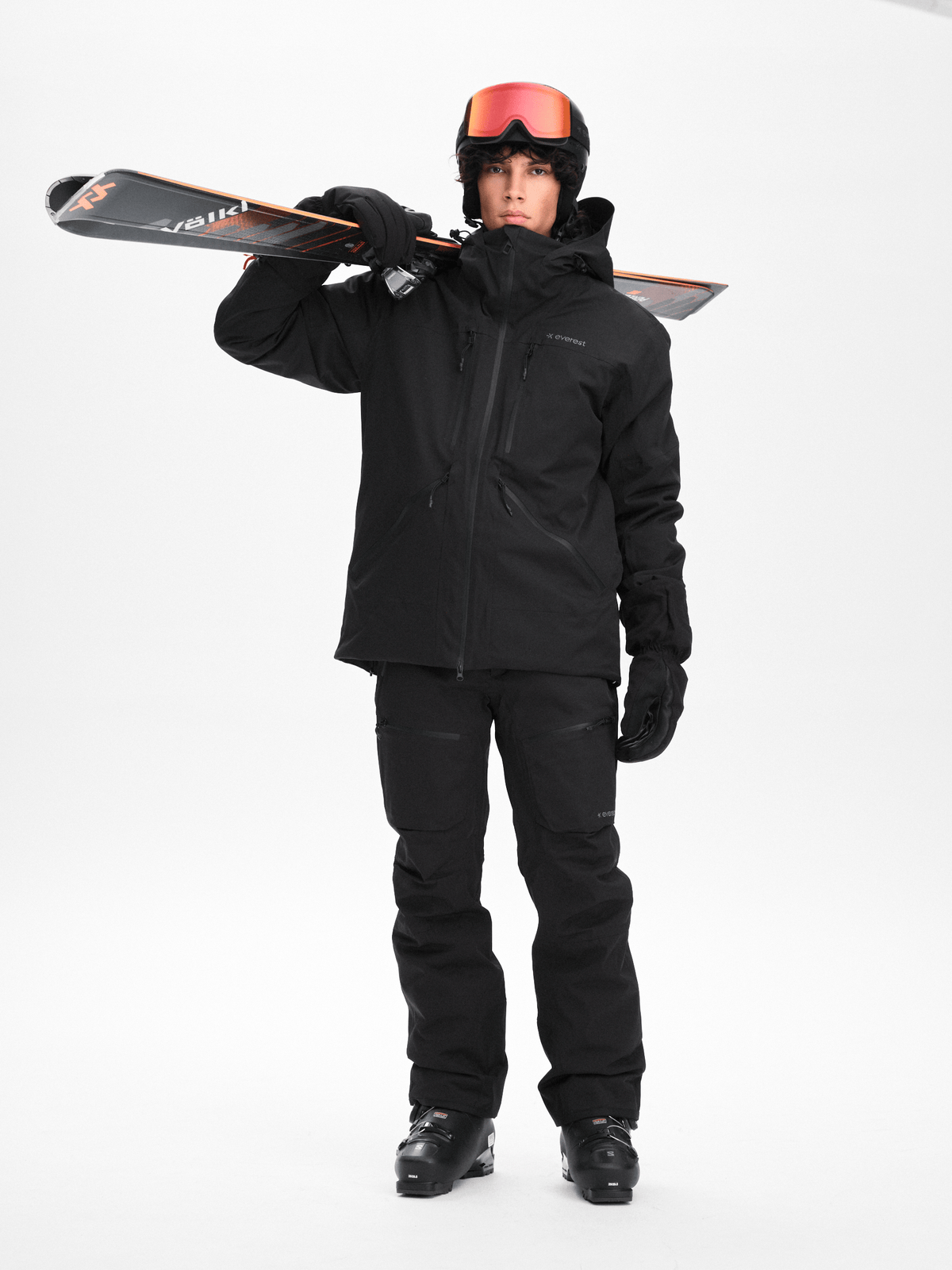 ALPINE JACKET 2.0 BLACK Everest Ski & Snowboard Jacket