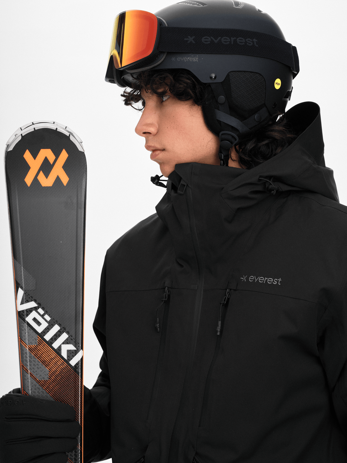 ALPINE JACKET 2.0 BLACK Everest Ski & Snowboard Jacket