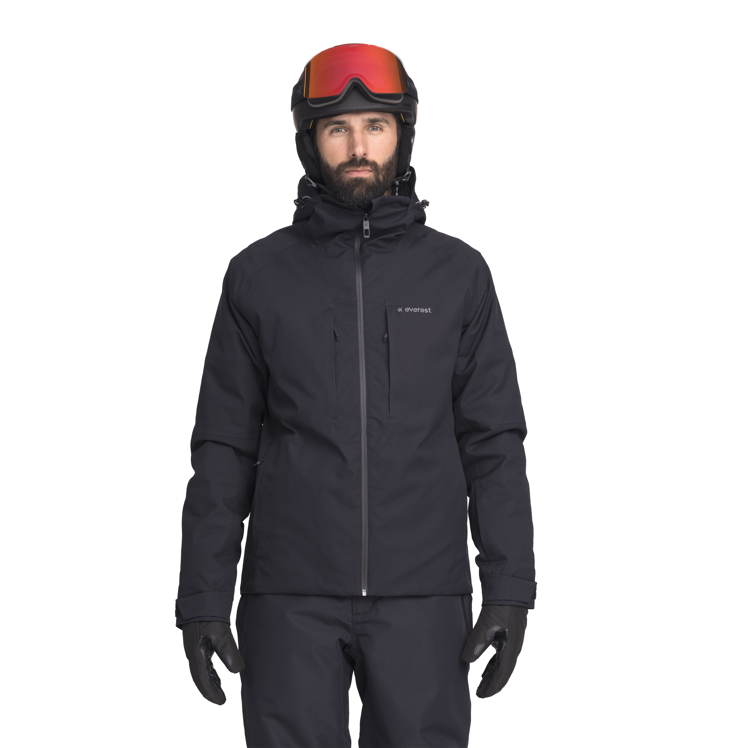 SKIJACKE SCHWARZ Herren Everest Ski- & Snowboardjacke