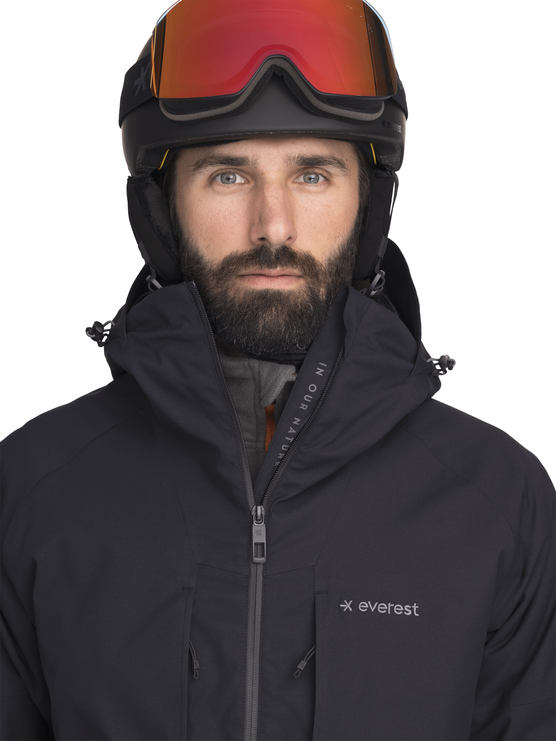 SKI JACKET BLACK MEN Everest Ski & Snowboard Jacket