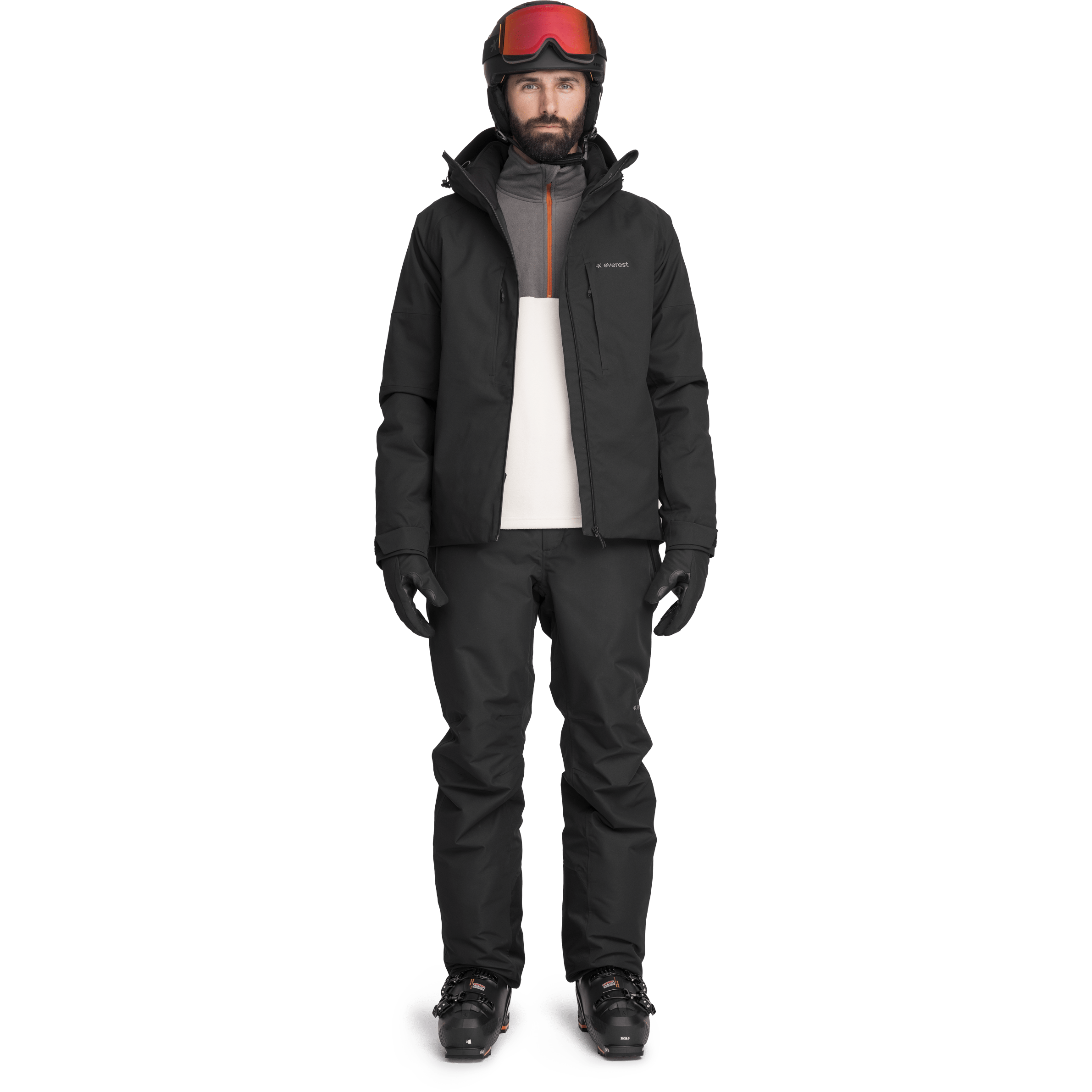 SKI JACKET BLACK MEN Everest Ski & Snowboard Jacket