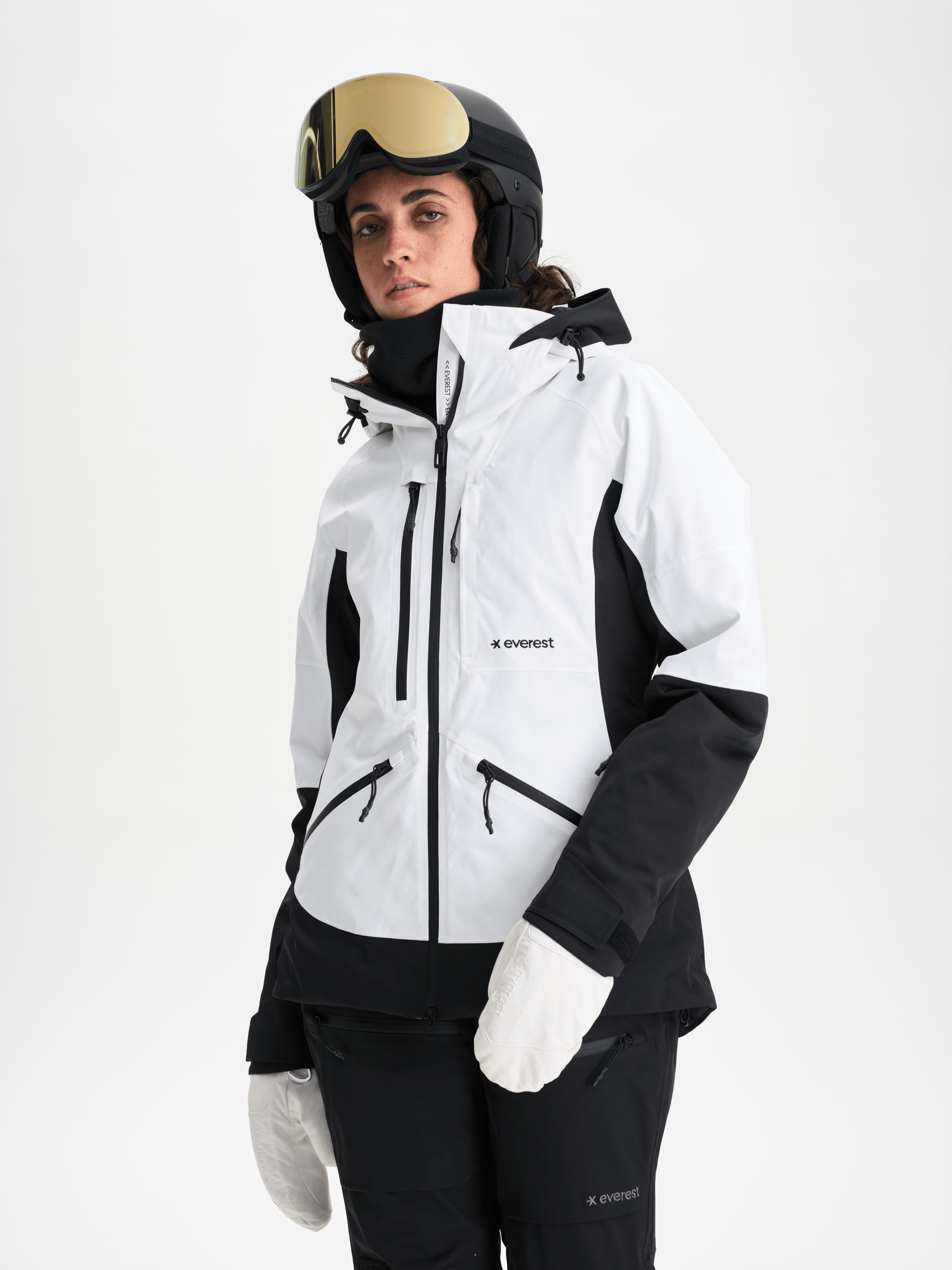 ALPINE JACKE WEISS Damen Everest Ski- & Snowboardjacke
