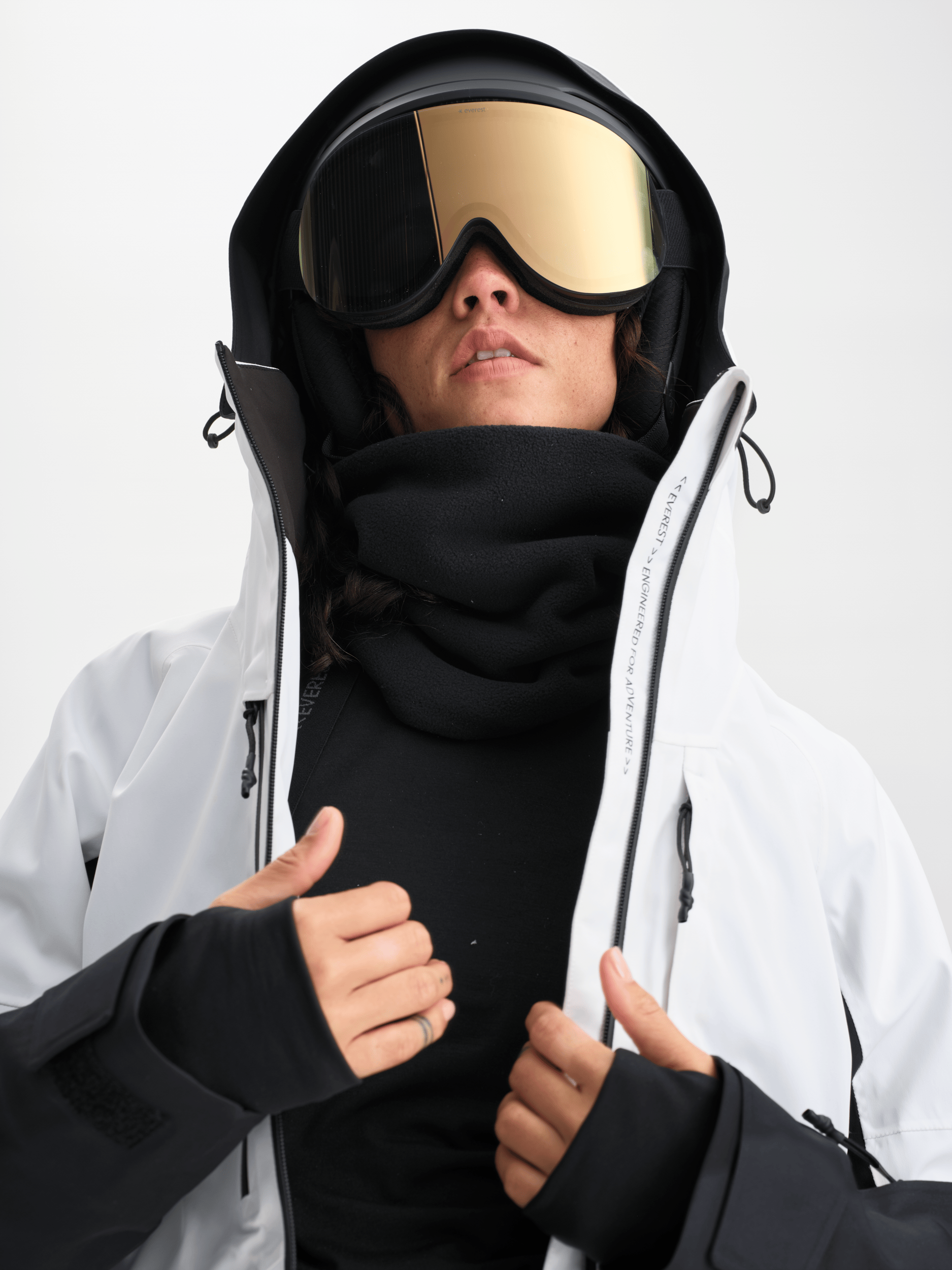 ALPINE JACKE WEISS Damen Everest Ski- & Snowboardjacke