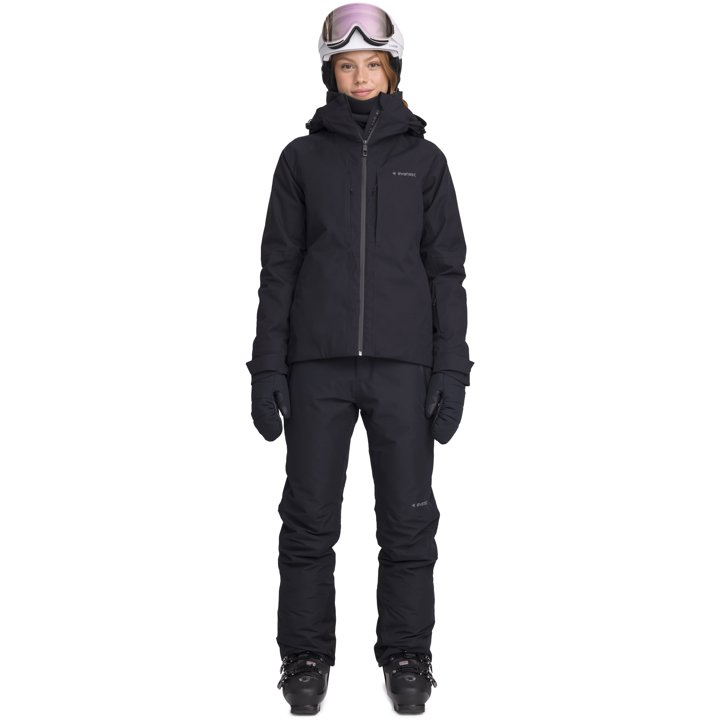 SKIJACKE SCHWARZ Damen Everest Ski- & Snowboardjacke