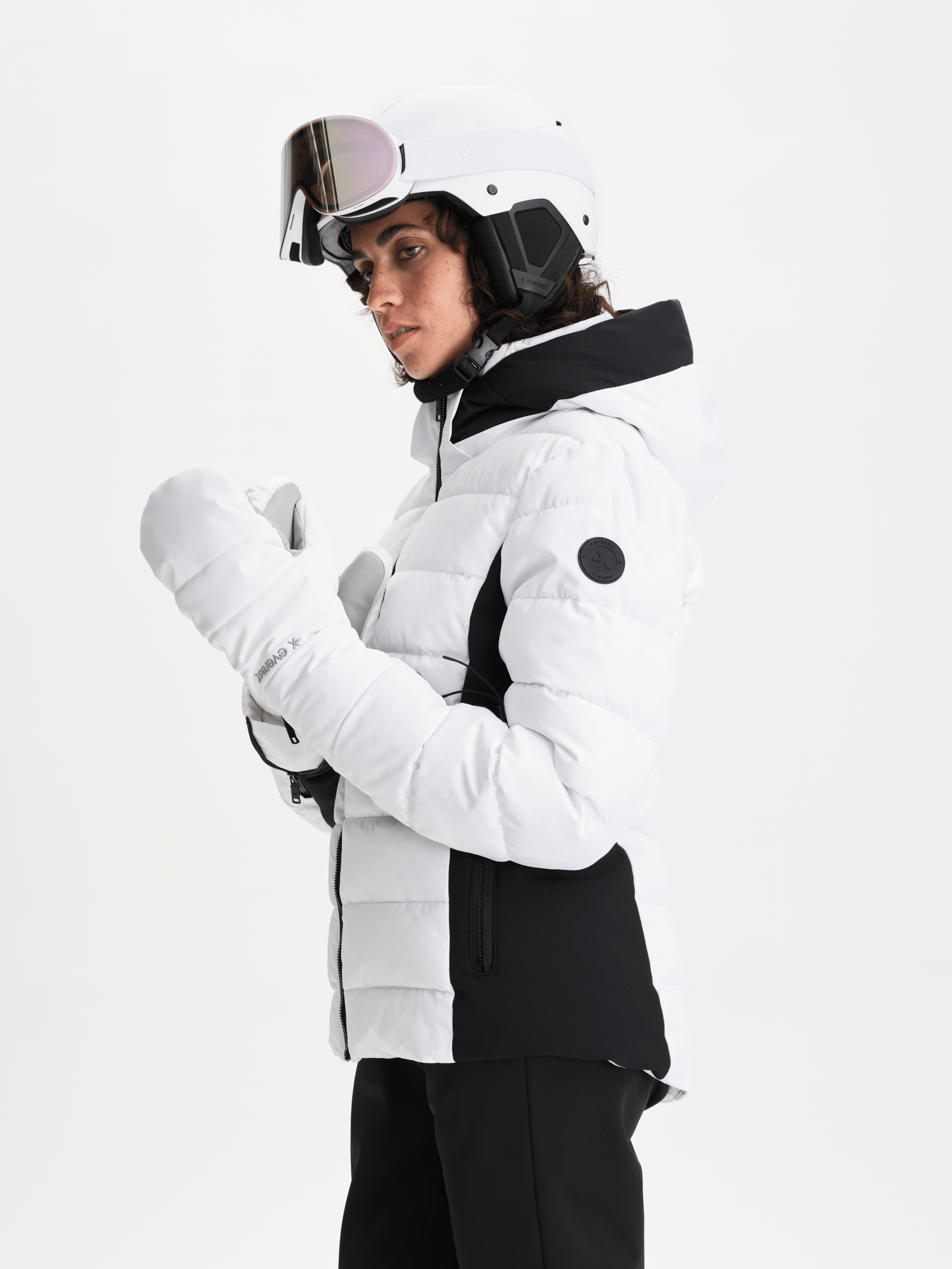 FASHION JACKET WHITE/BLACK Everest Ski & Snowboard Jacket
