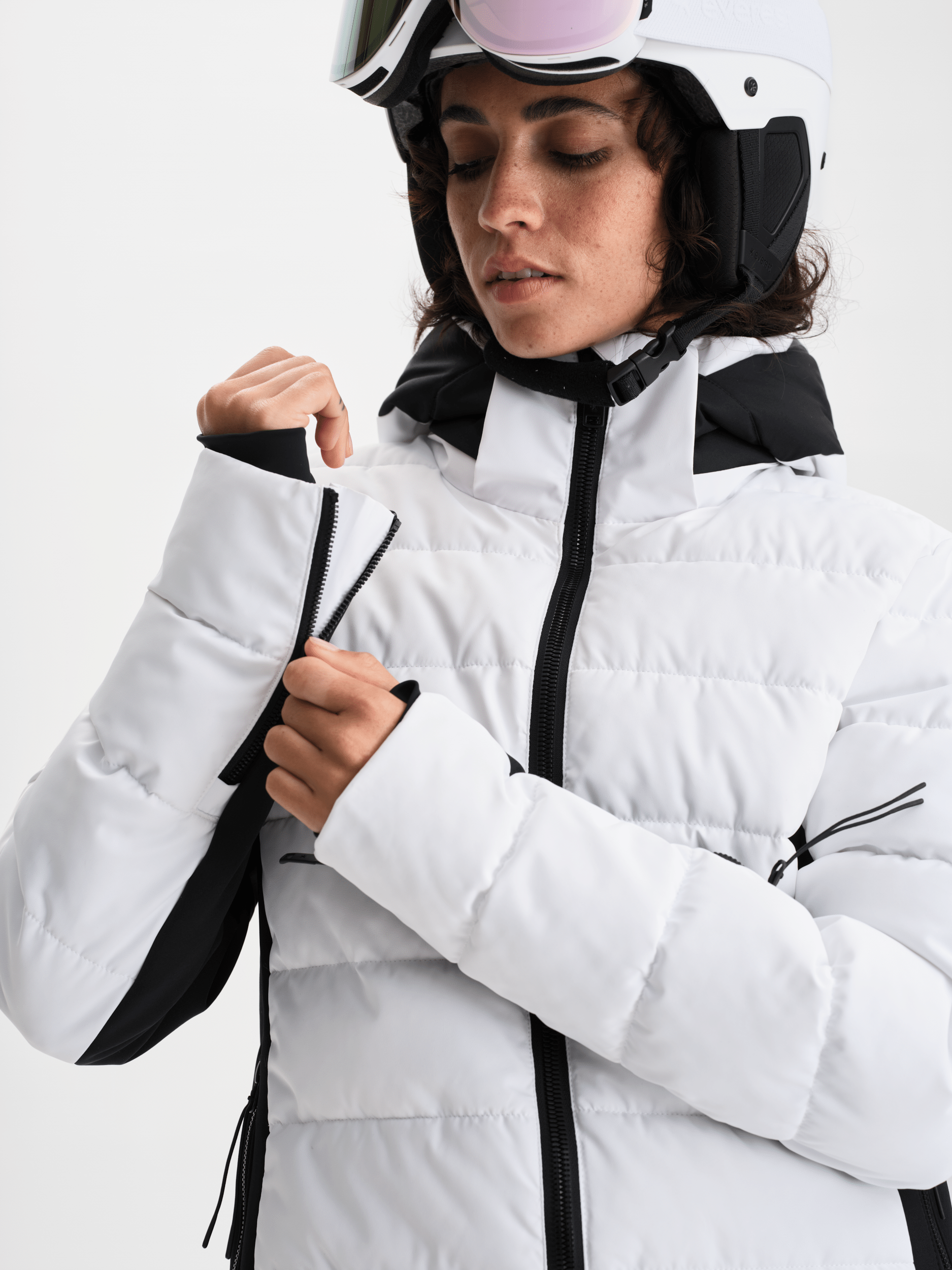 FASHION JACKET WHITE/BLACK Everest Ski & Snowboard Jacket