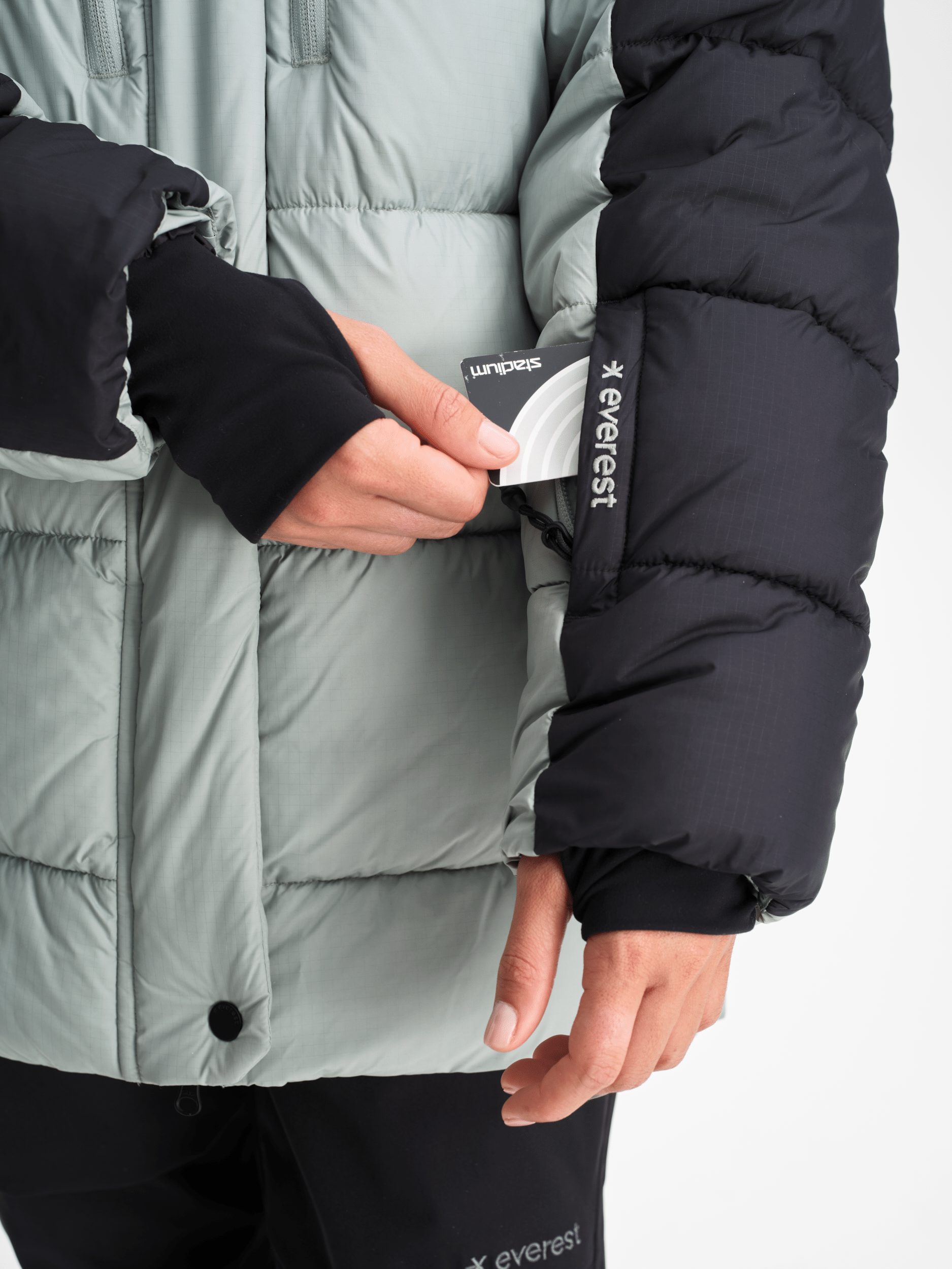 ALPINE PUFF JACKET SAGE MIST Everest Ski & Snowboard Jacket