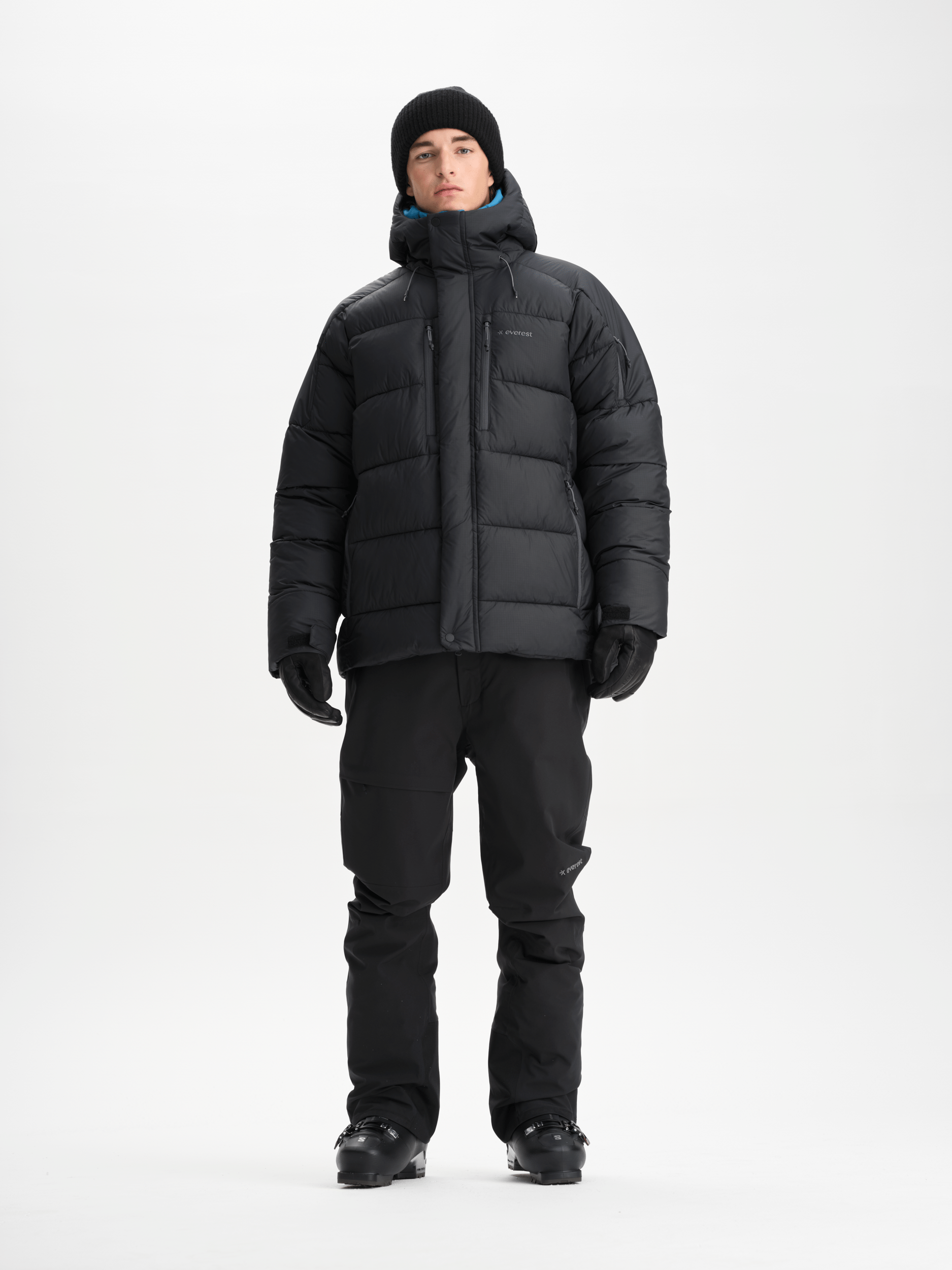ALPINE PUFFJACKE SCHWARZ Everest Ski- & Snowboardjacke