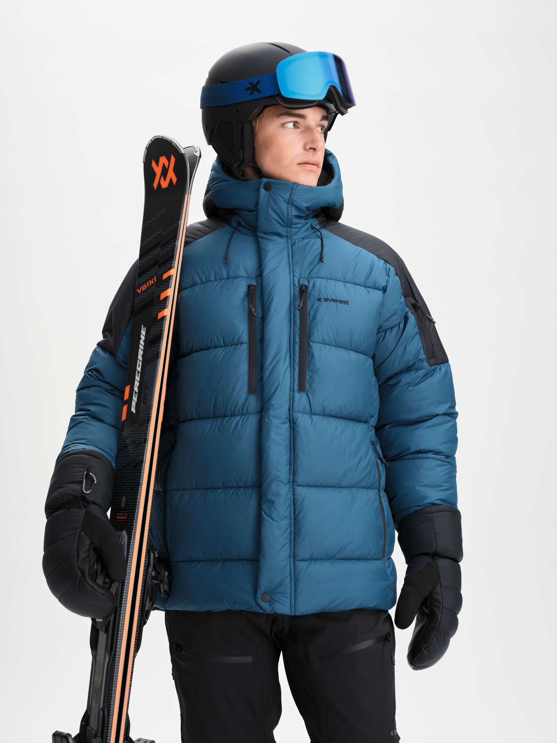 ALPINE PUFFJACKE ICE CAVE BLAU Everest Ski- & Snowboardjacke
