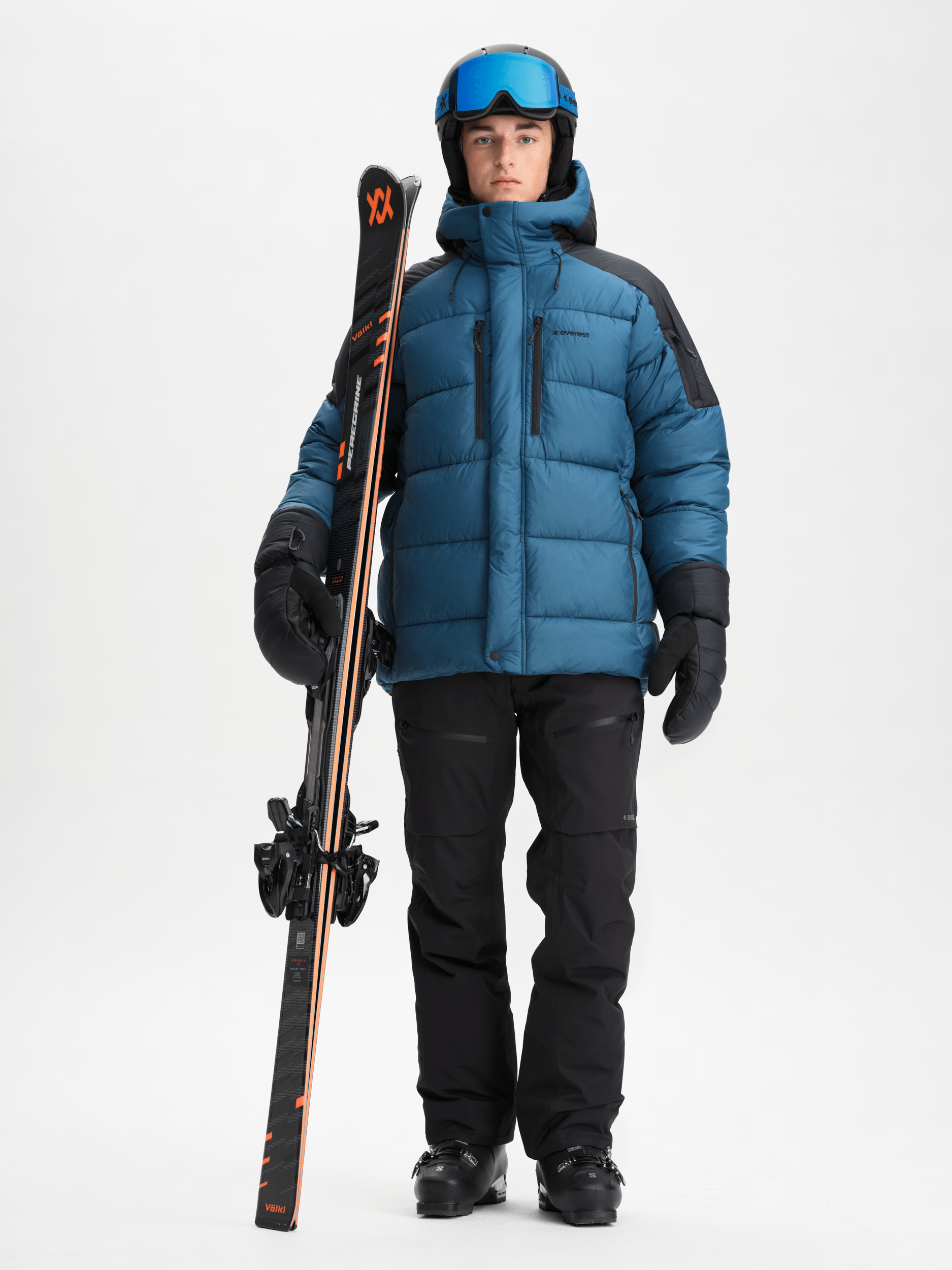 ALPINE PUFFJACKE ICE CAVE BLAU Everest Ski- & Snowboardjacke