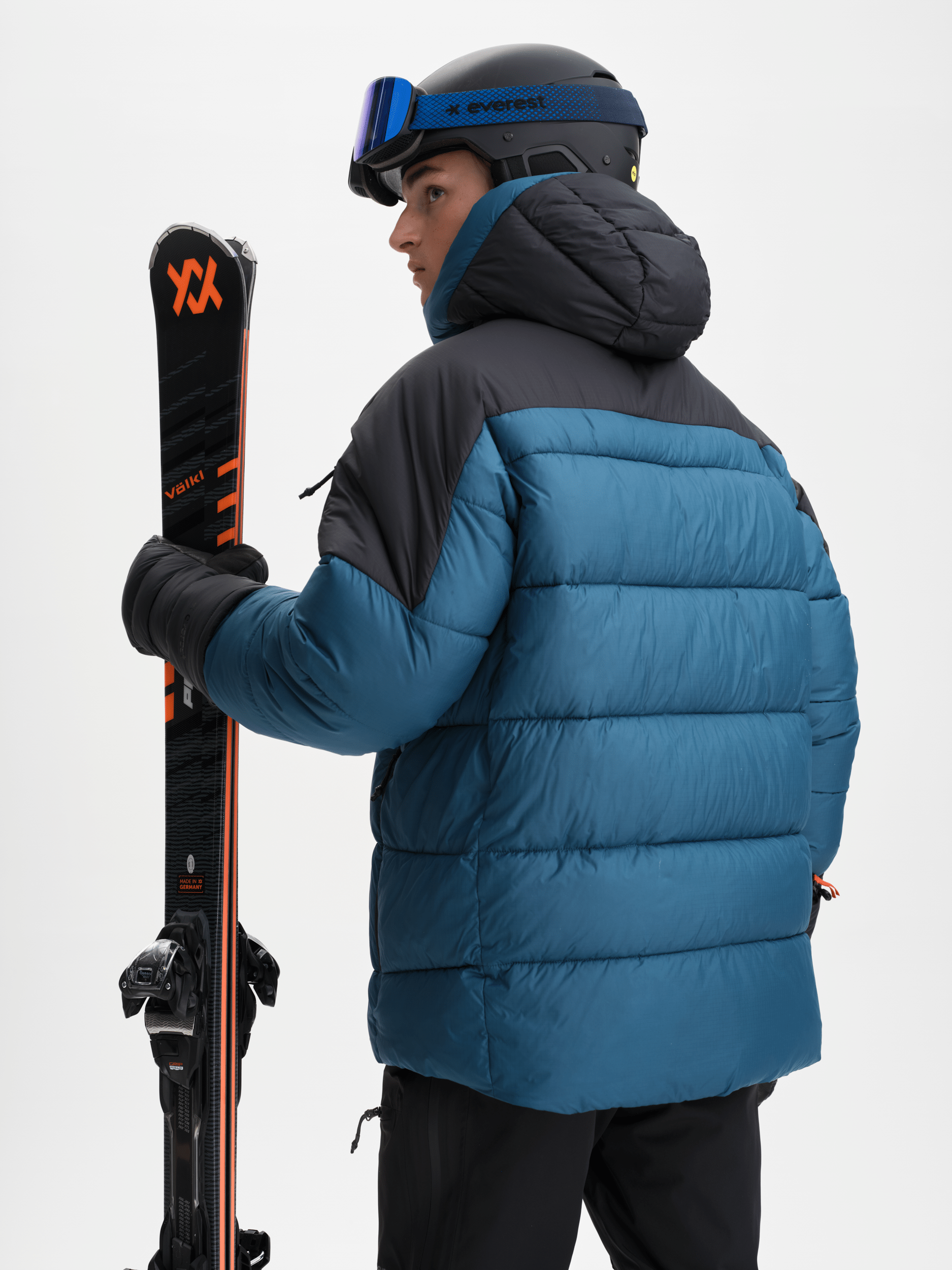 ALPINE PUFF JACKET ICE CAVE BLUE Everest Ski & Snowboard Jacket