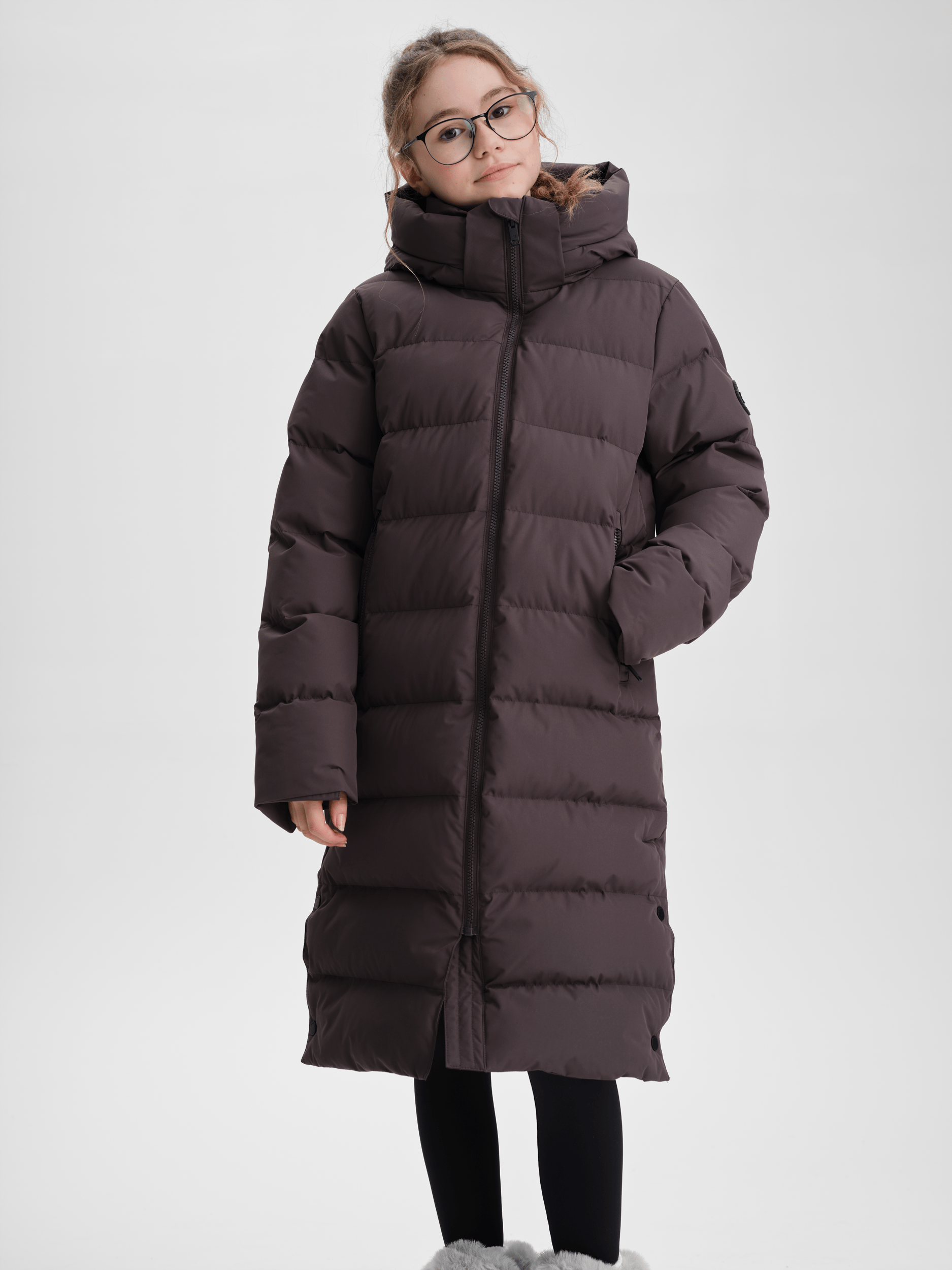 JUNEAU PŁASZCZ PUM SLATE JUNIOR Everest Pikowany płaszcz