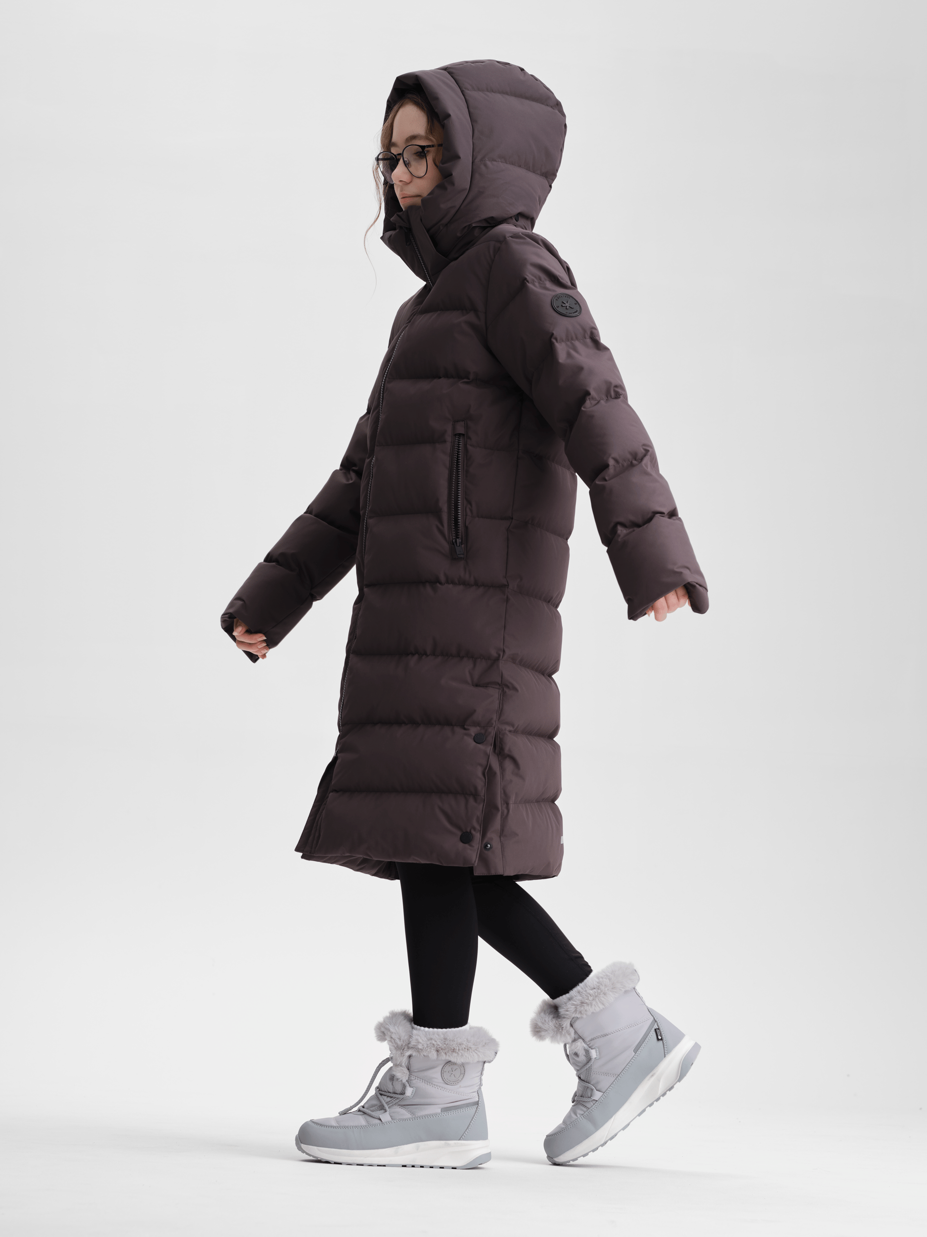 JUNEAU PŁASZCZ PUM SLATE JUNIOR Everest Pikowany płaszcz