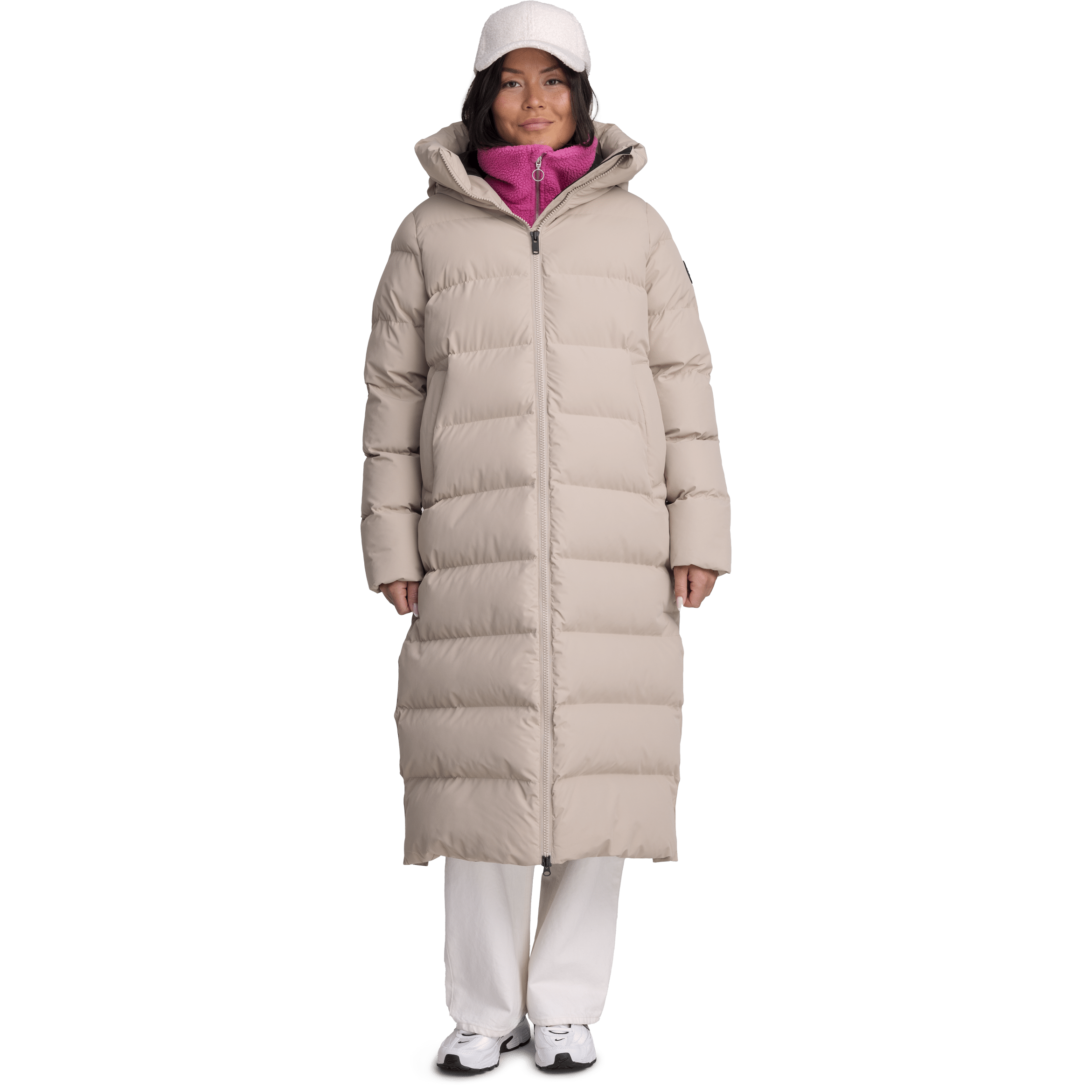 JUNEAU PŁASZCZ SOFT BEIGE Everest Pikowany płaszcz