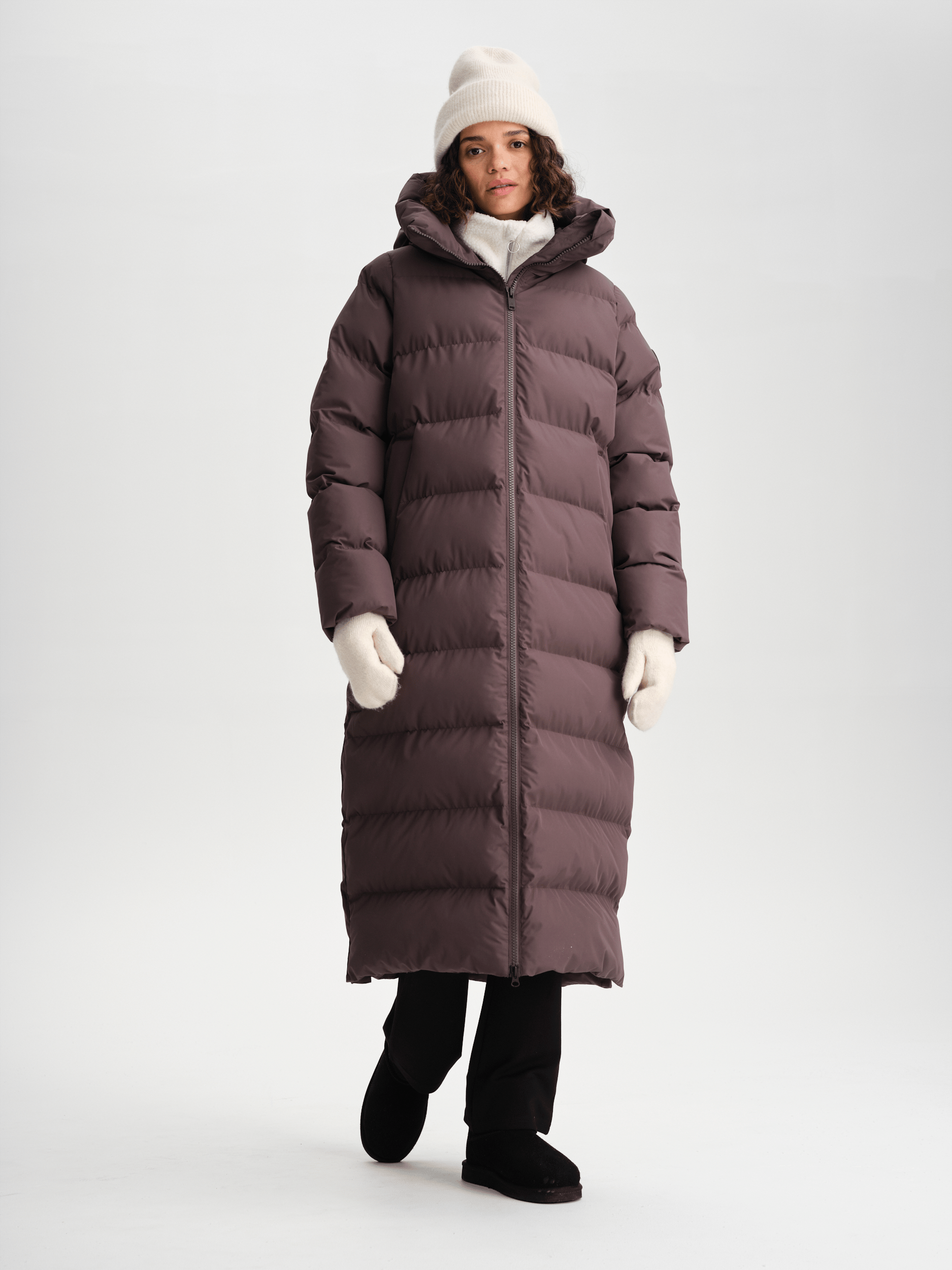 JUNEAU COAT PLUM SLATE Everest Padded Coat