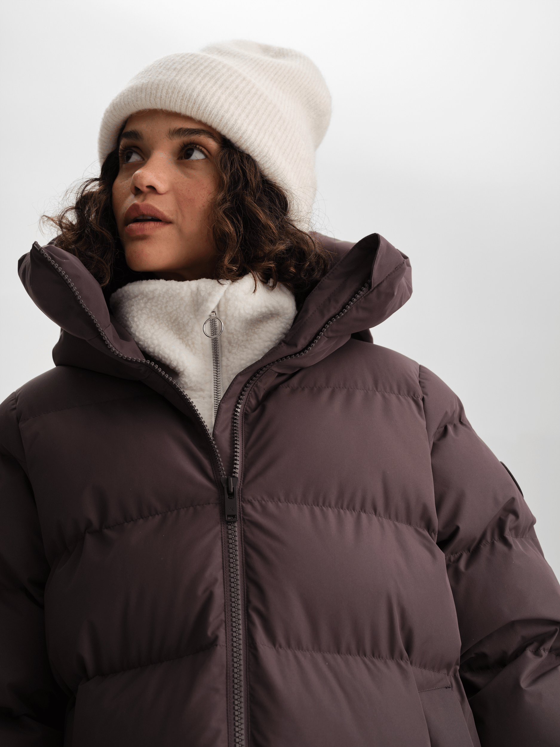 JUNEAU COAT PLUM SLATE Everest Padded Coat