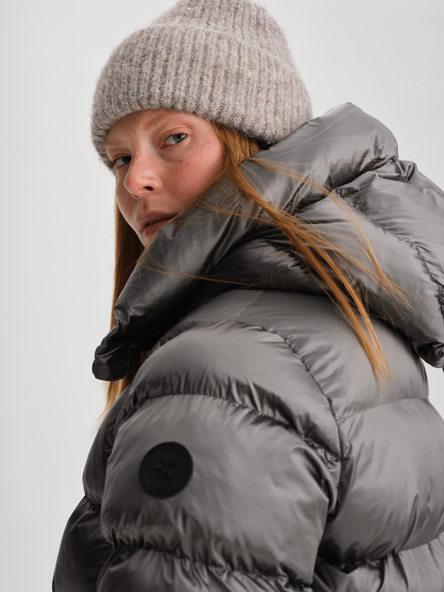JUNEAU COAT STONE GREY Everest Padded Coat