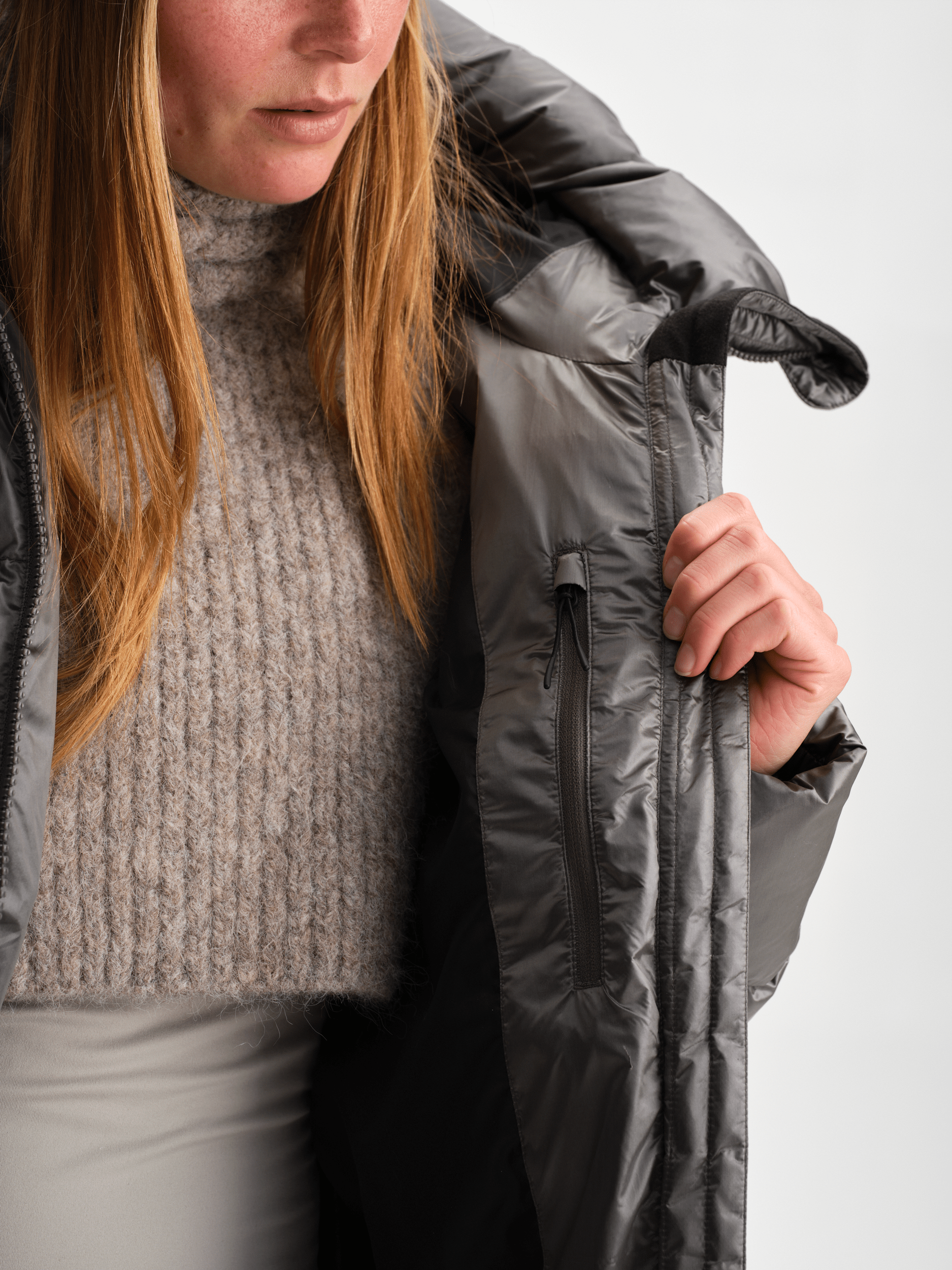 JUNEAU COAT STONE GREY Everest Padded Coat