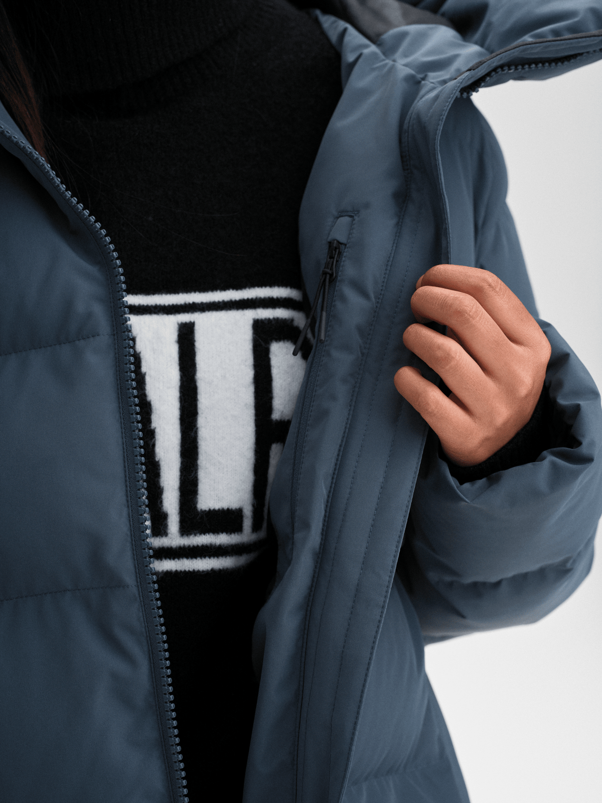 JUNEAU COAT GREY BLUE Everest Padded Coat