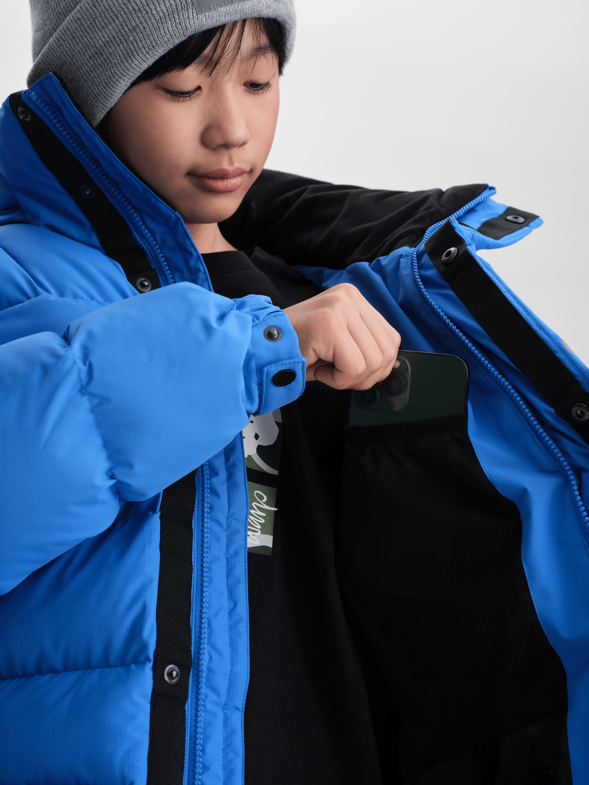 ARCTIC PARKA AZURE BLUE JUNIOR Everest Zimowa parka
