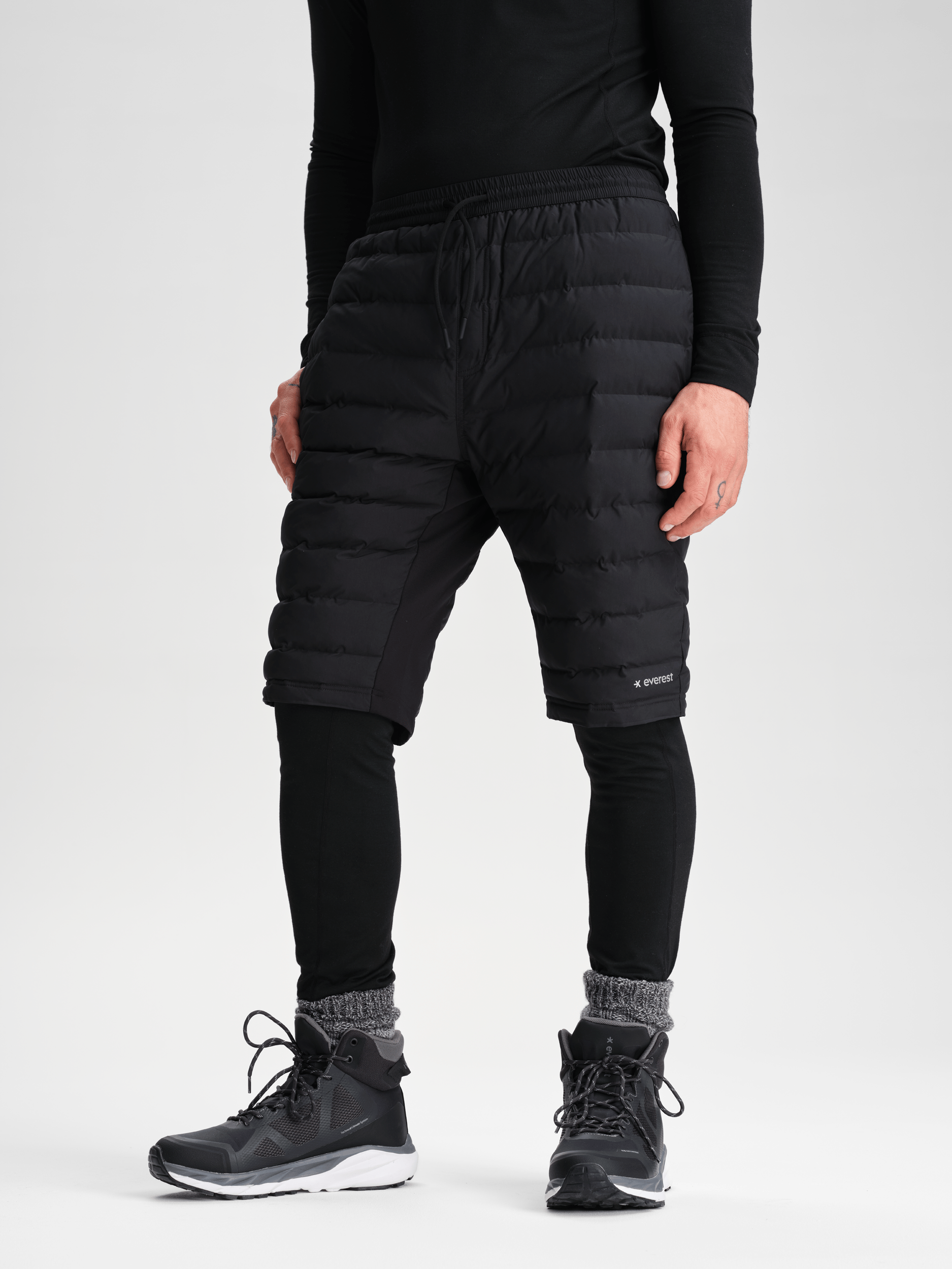 ALVE SPODENKI CZARNE Everest Elastyczne spodenki jako druga warstwa