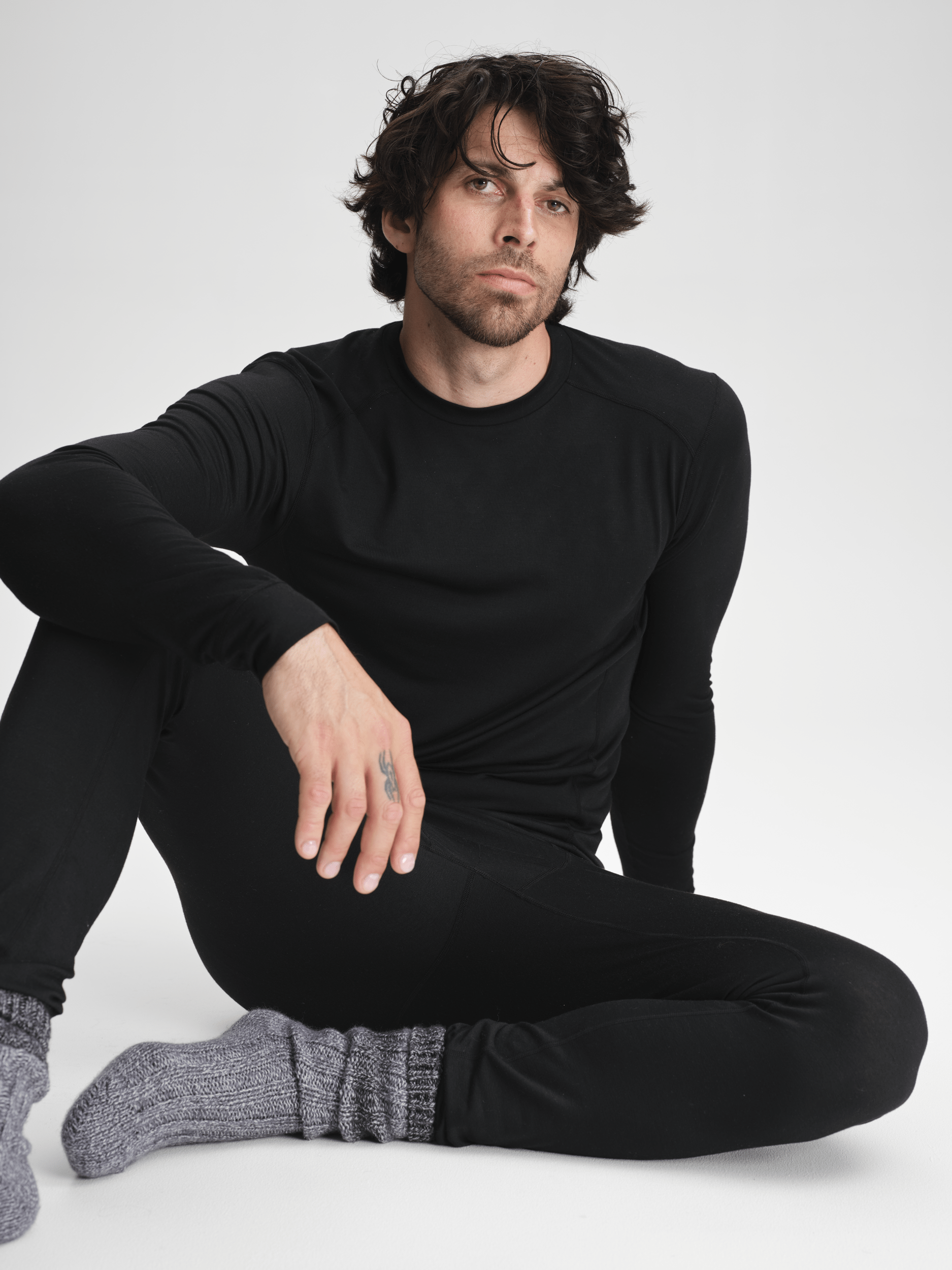 KOSZULKA BAZOWA CZARNA Everest Pierwsza warstwa