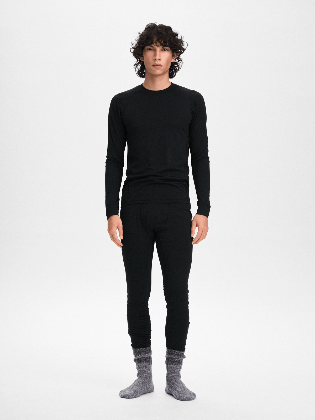 BASE LAYER PANTS BLACK/BLACK MEN Everest Base Layer Wool