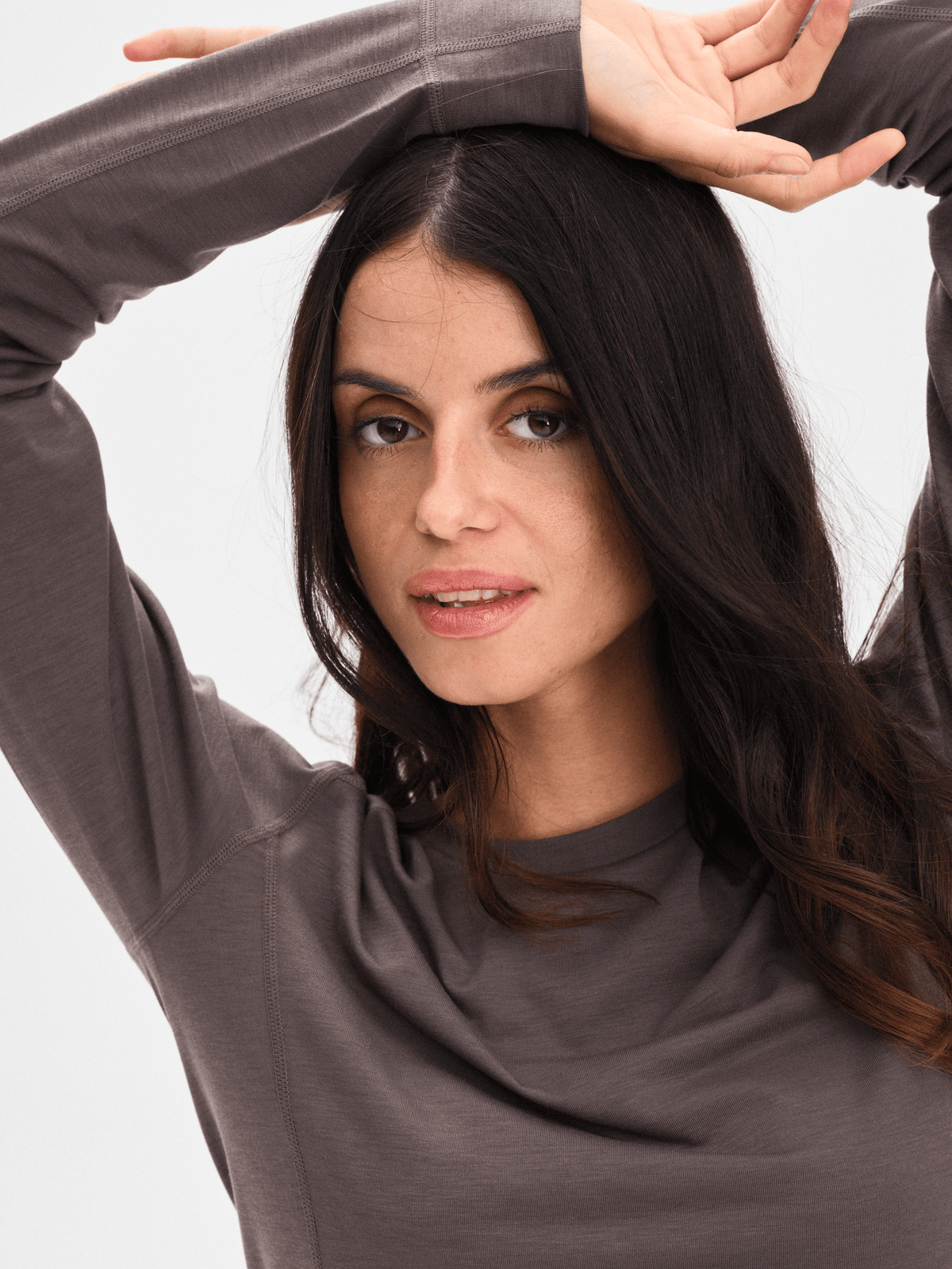 BASE LAYER SHIRT ASH BROWN WOMEN Everest First Layer