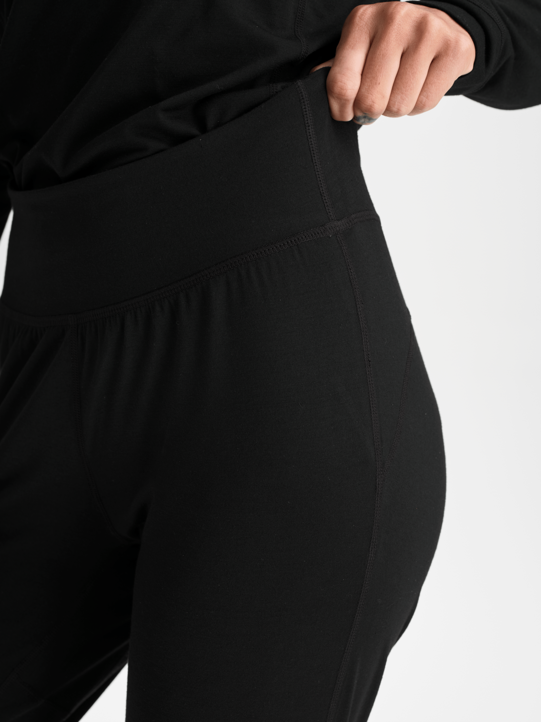 Funktionsunterwäsche HOSE SCHWARZ Everest Erste Schicht