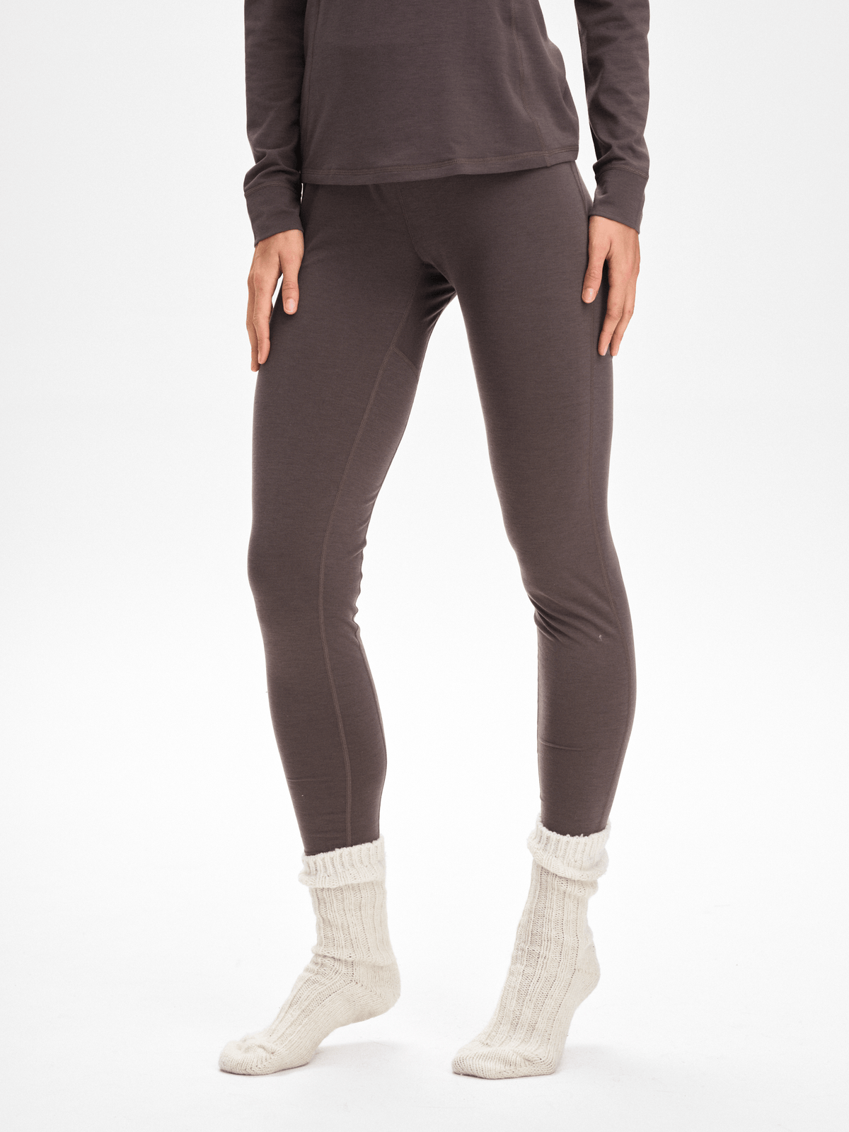 BASE LAYER PANTS ASH BROWN WOMEN Everest First Layer