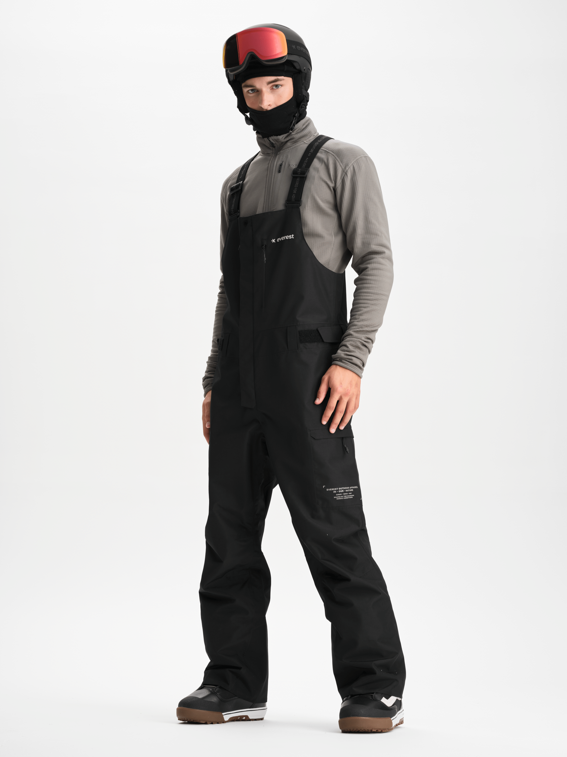 ALLMOUNTAIN TRÄGERSCHUHE SCHWARZ Everest Ski- & Snowboardhose