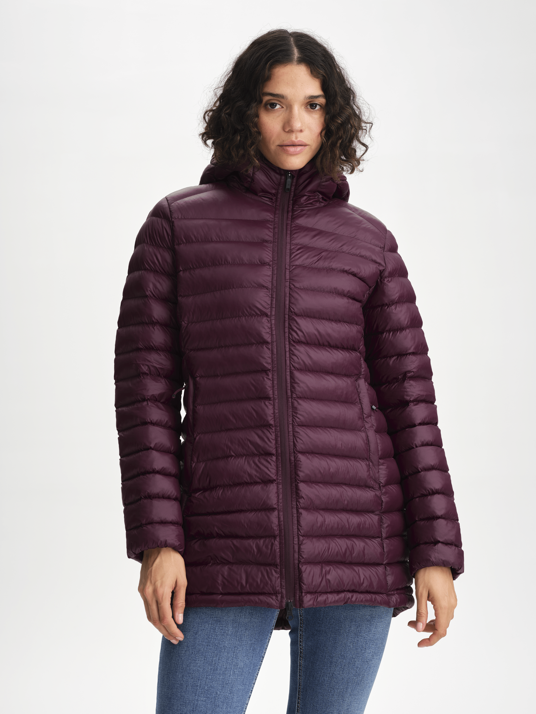 LINER MID COAT DARK BURGUNDY Everest Liner Coat