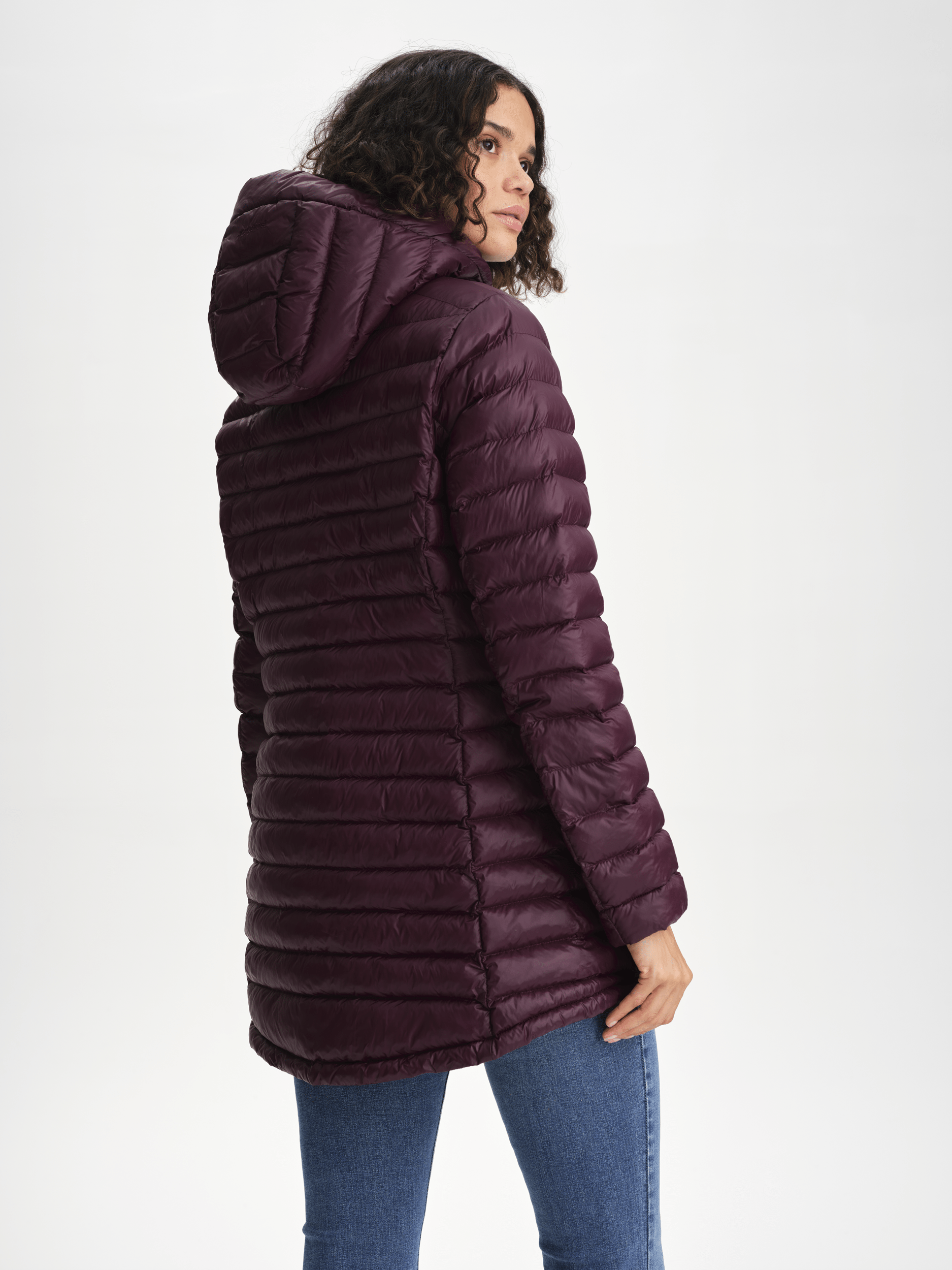 LINER MID COAT DARK BURGUNDY Everest Liner Coat