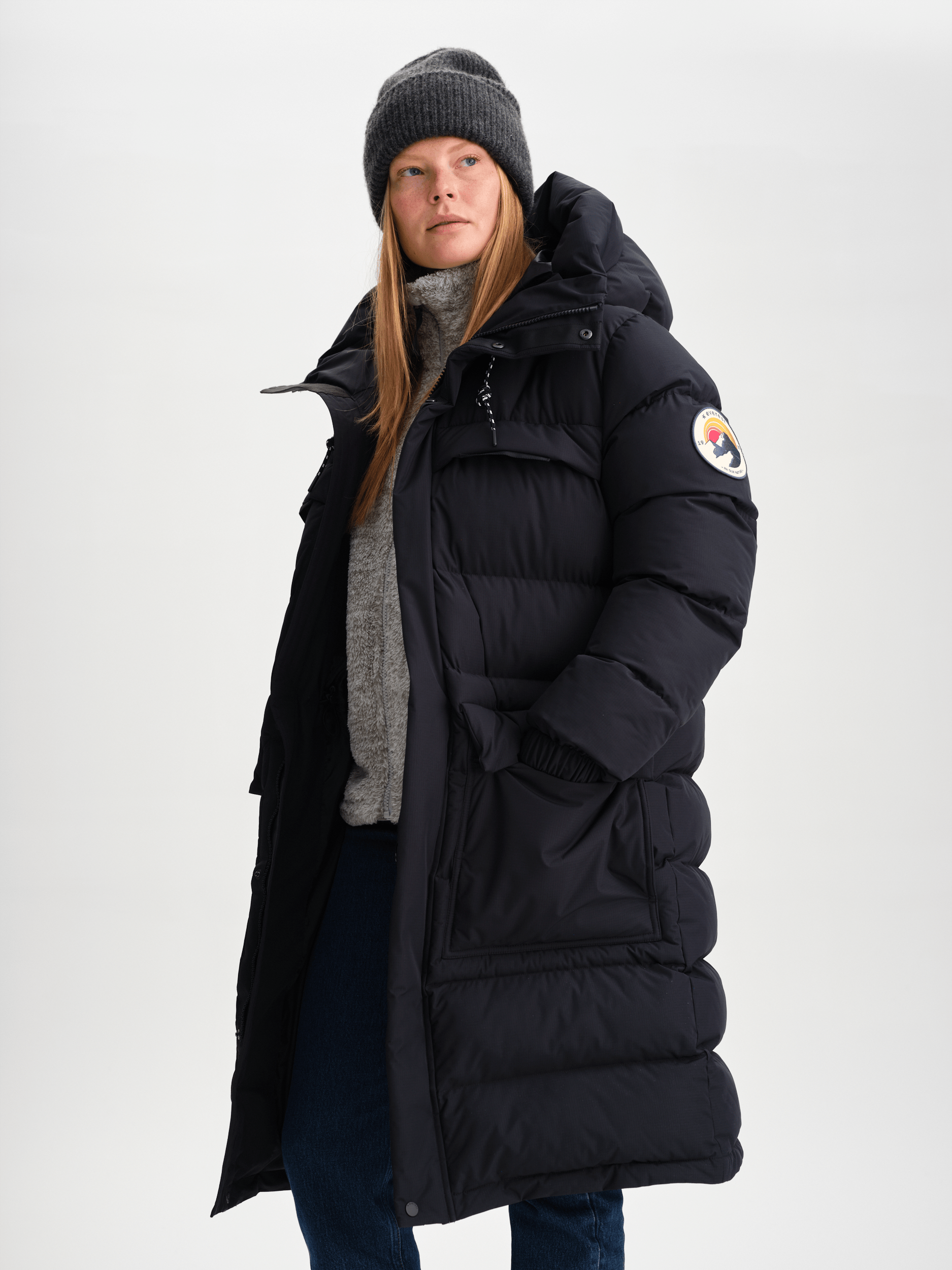 ARCTIC LANGER PARKA SCHWARZ Everest GefĂŒtterter Parka