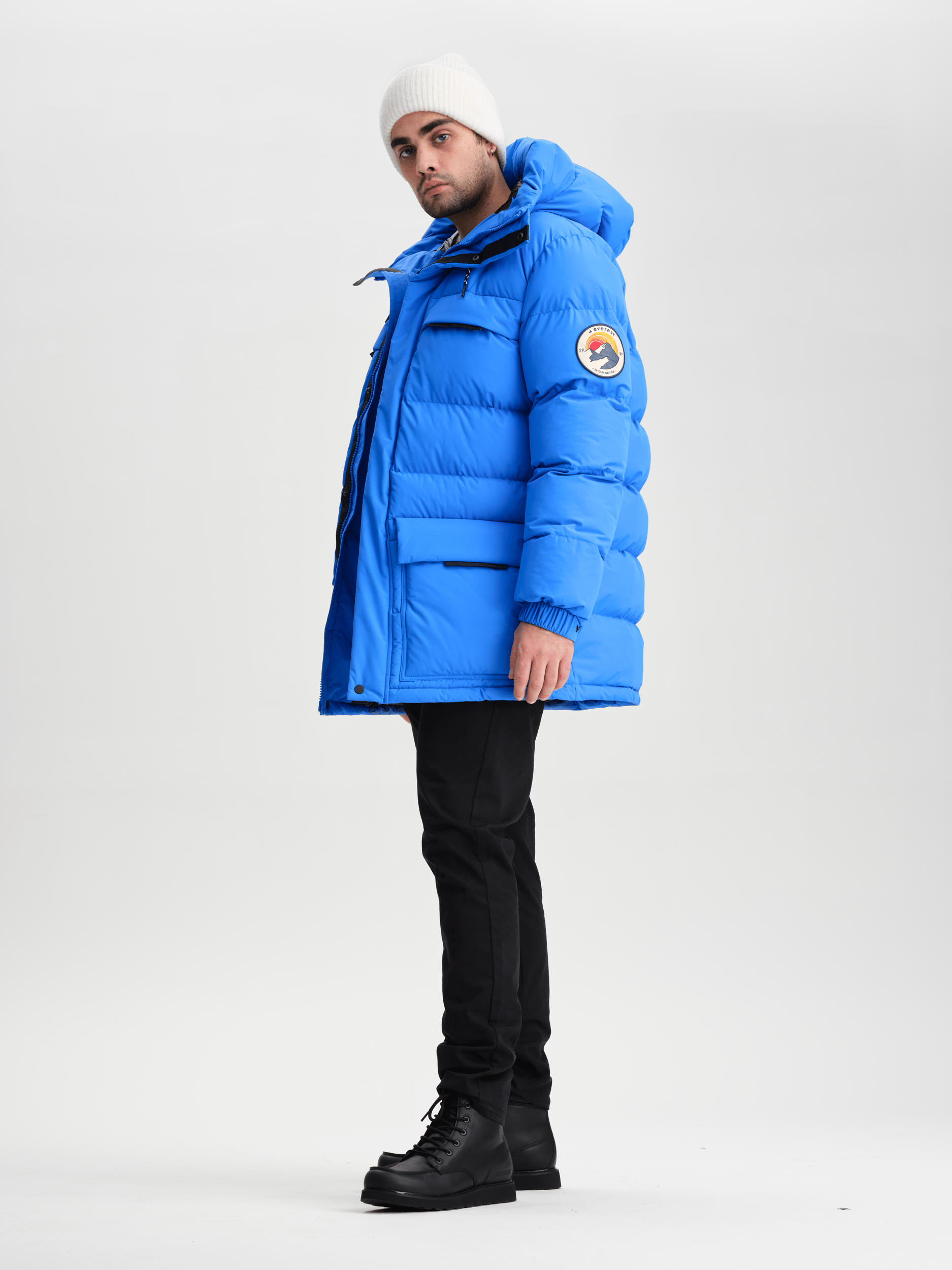 ARCTIC PARKA AZURBLAU Everest GefĂŒtterter Parka