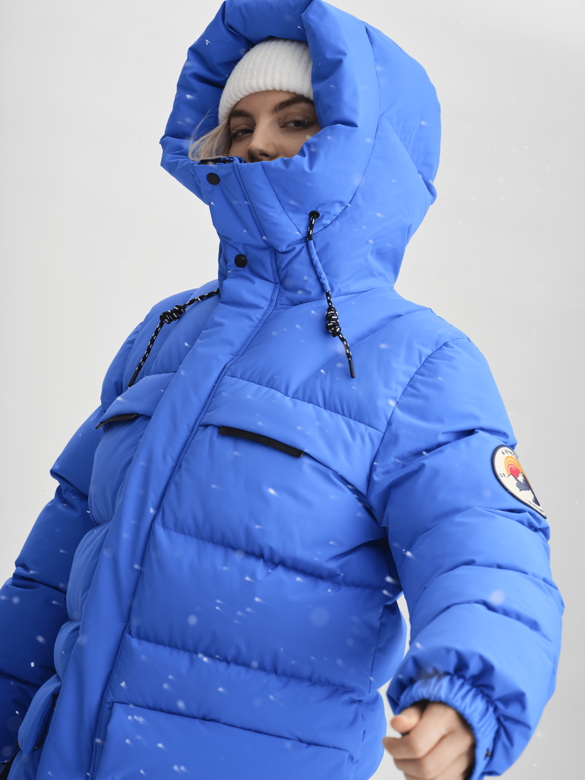 ARCTIC PARKA AZURBLAU Everest GefĂŒtterter Parka