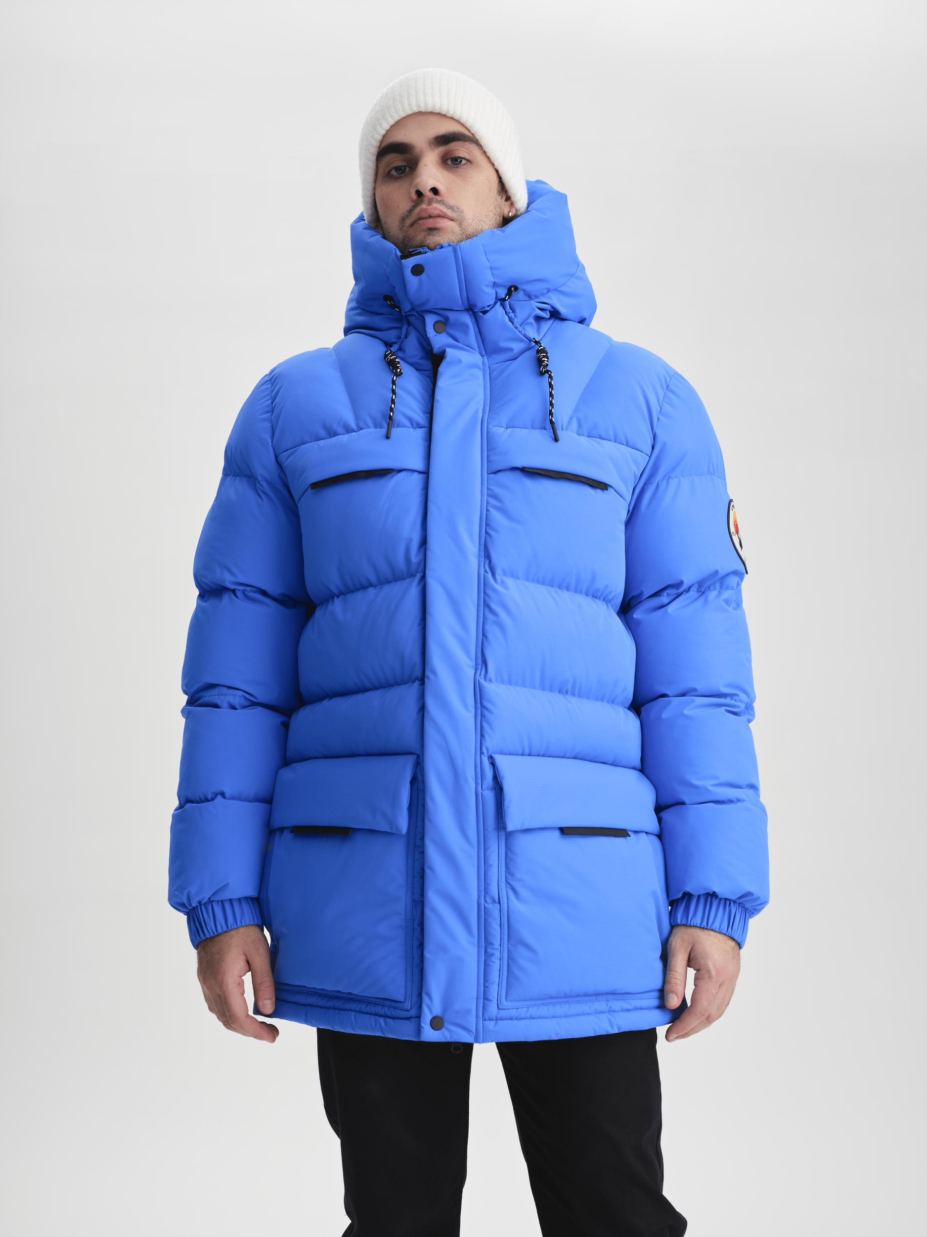 ARCTIC PARKA AZURBLAU Everest GefĂŒtterter Parka